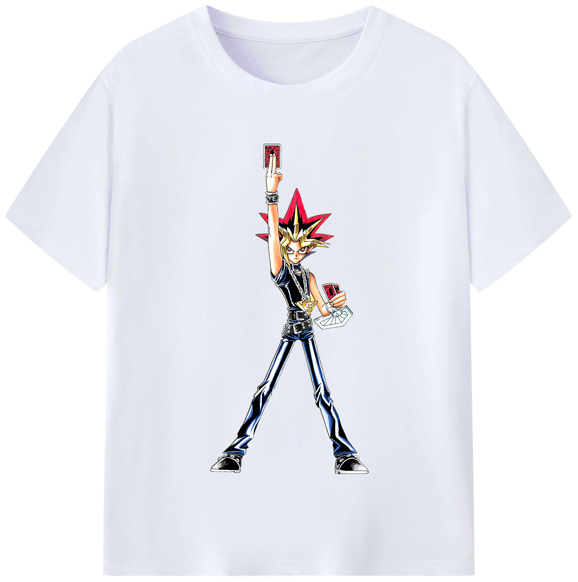 （画像用） 遊☆戯☆王 Yu-Gi-Oh! レディースカジュアルプリントTシャツ（綿100％）