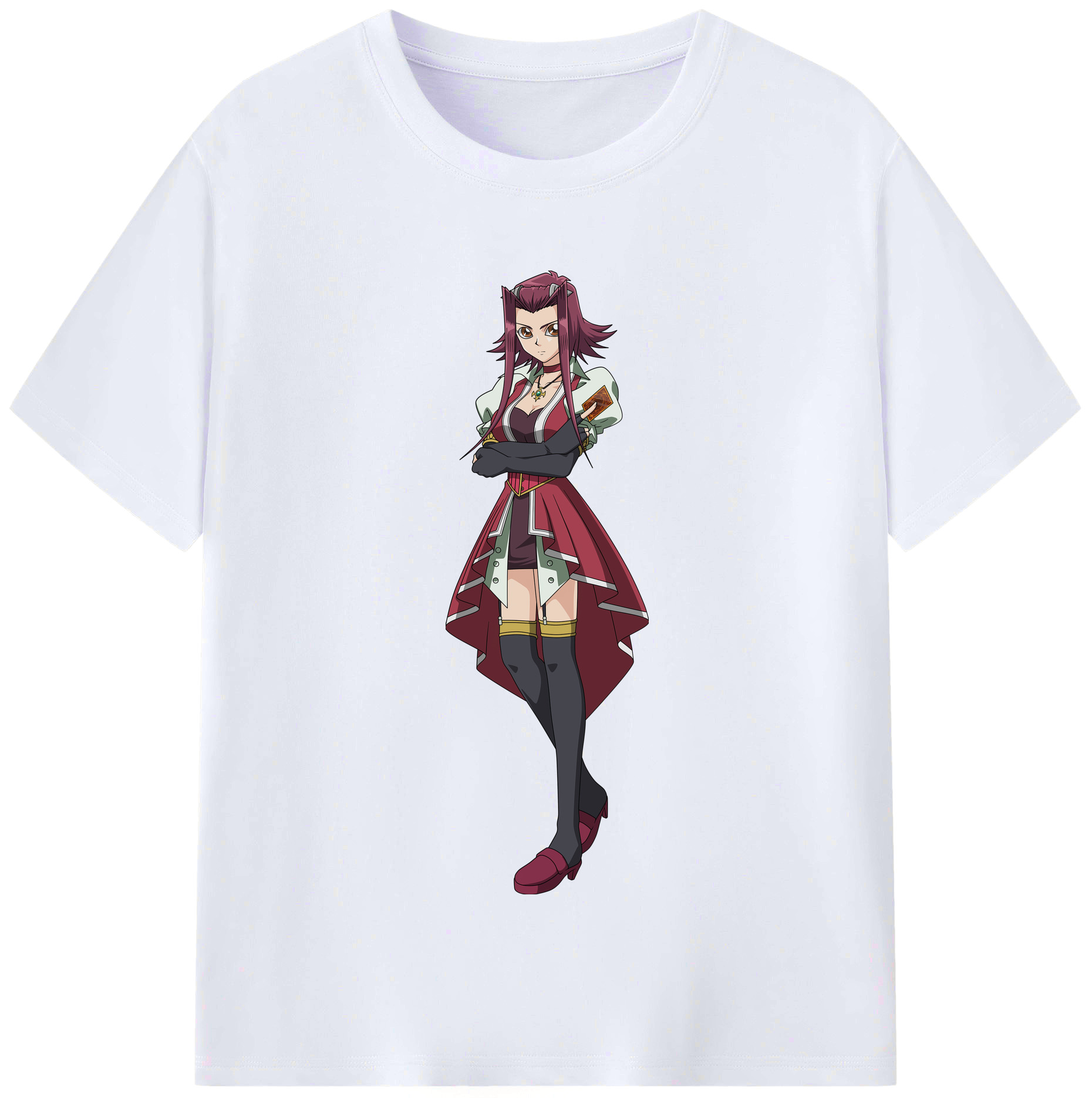 （画像用） 遊☆戯☆王 Yu-Gi-Oh! レディースカジュアルプリントTシャツ（綿100％）