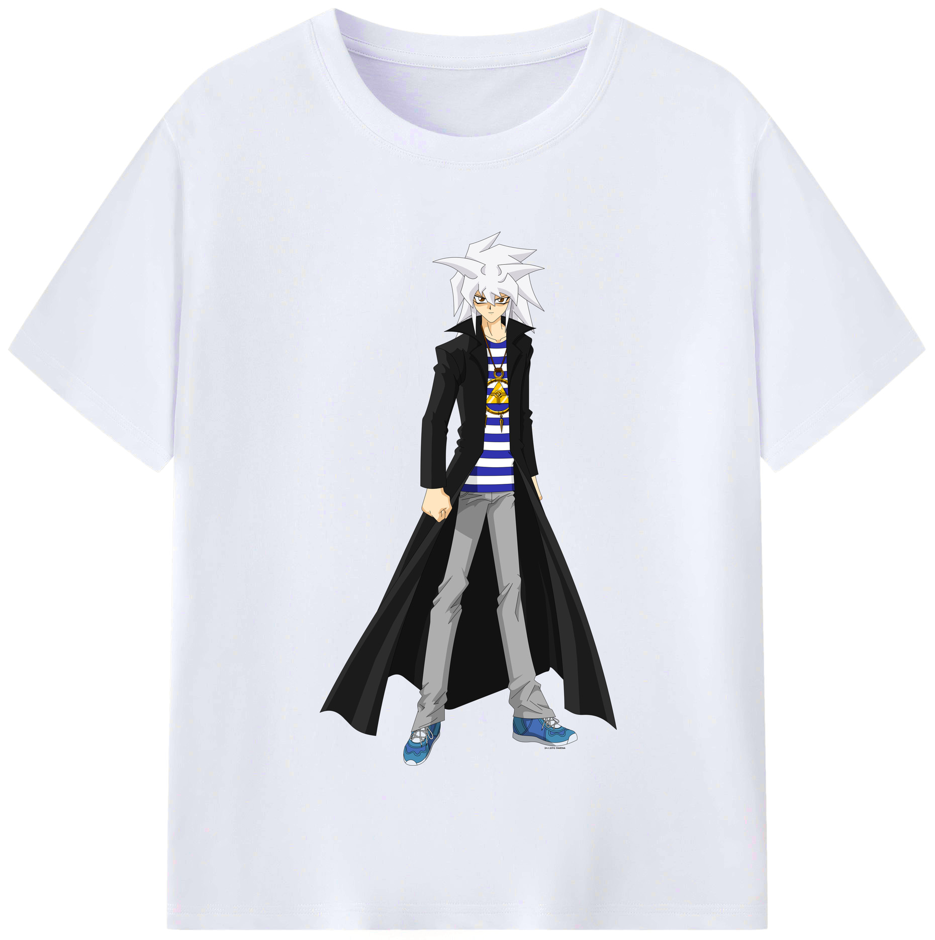 （画像用） 遊☆戯☆王 Yu-Gi-Oh! レディースカジュアルプリントTシャツ（綿100％）