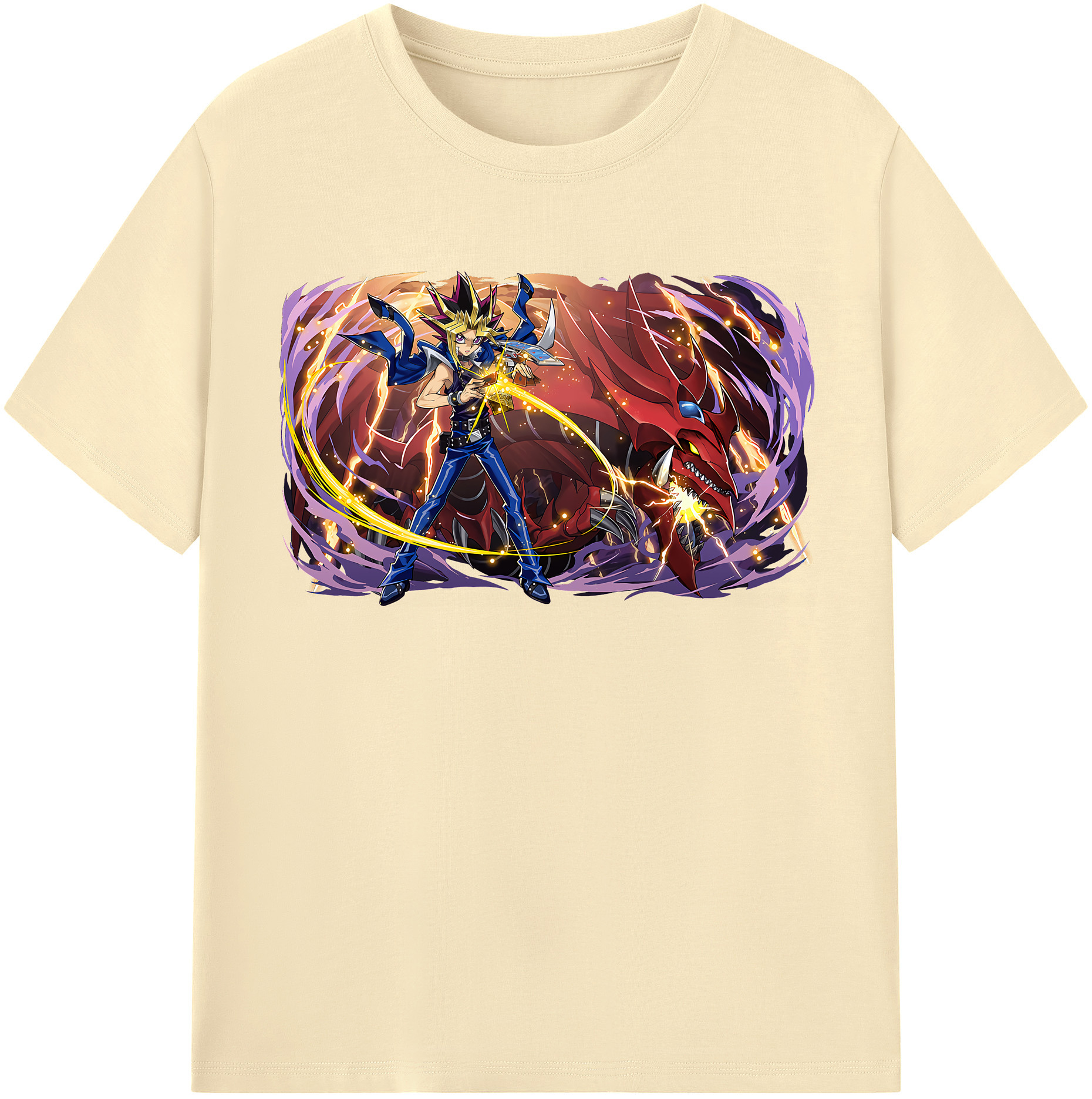 （画像用） 遊☆戯☆王 Yu-Gi-Oh! 綿100％半袖Tシャツ（フロントプリント）