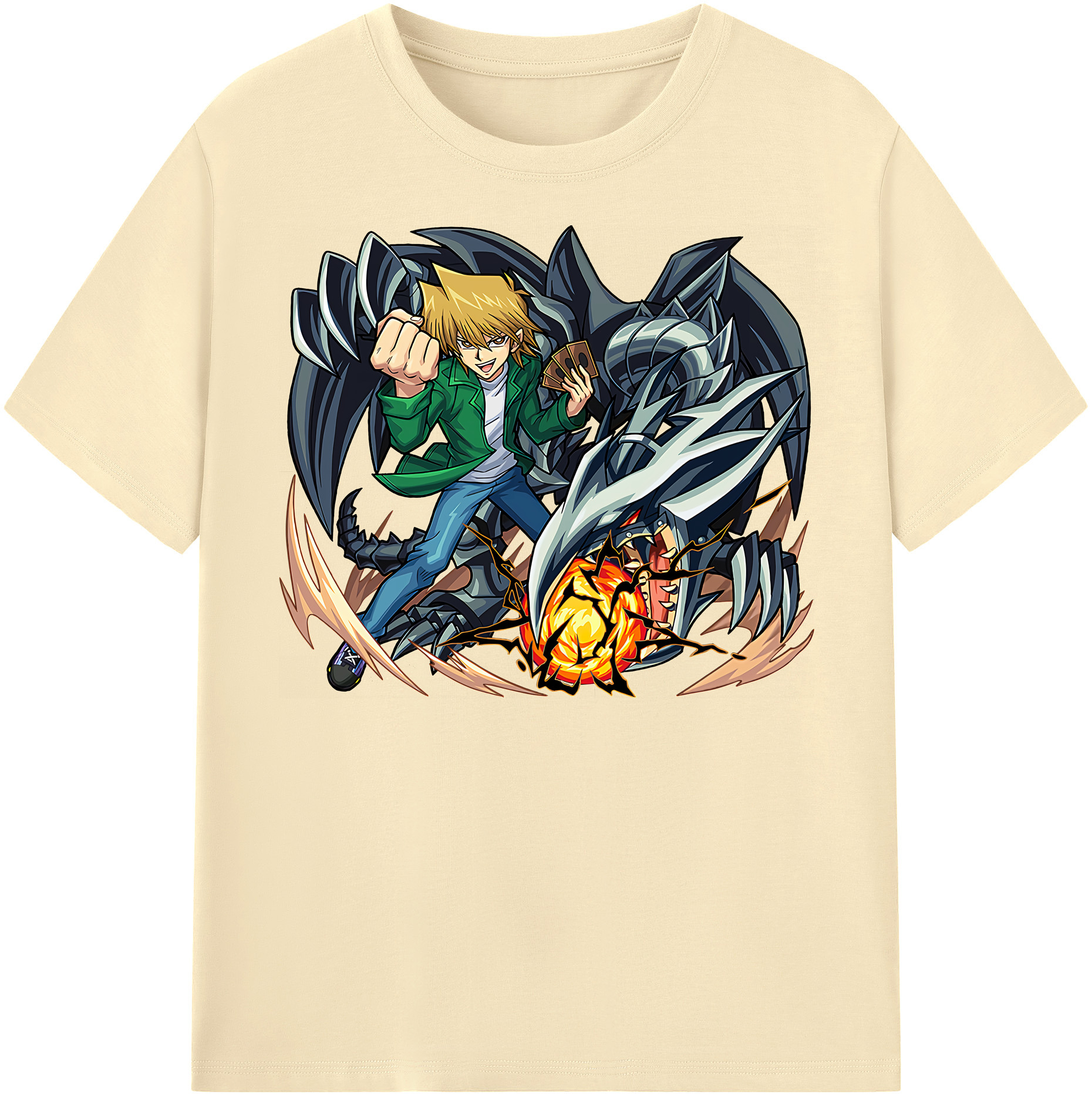 （画像用） 遊☆戯☆王 Yu-Gi-Oh! 綿100％半袖Tシャツ（フロントプリント）