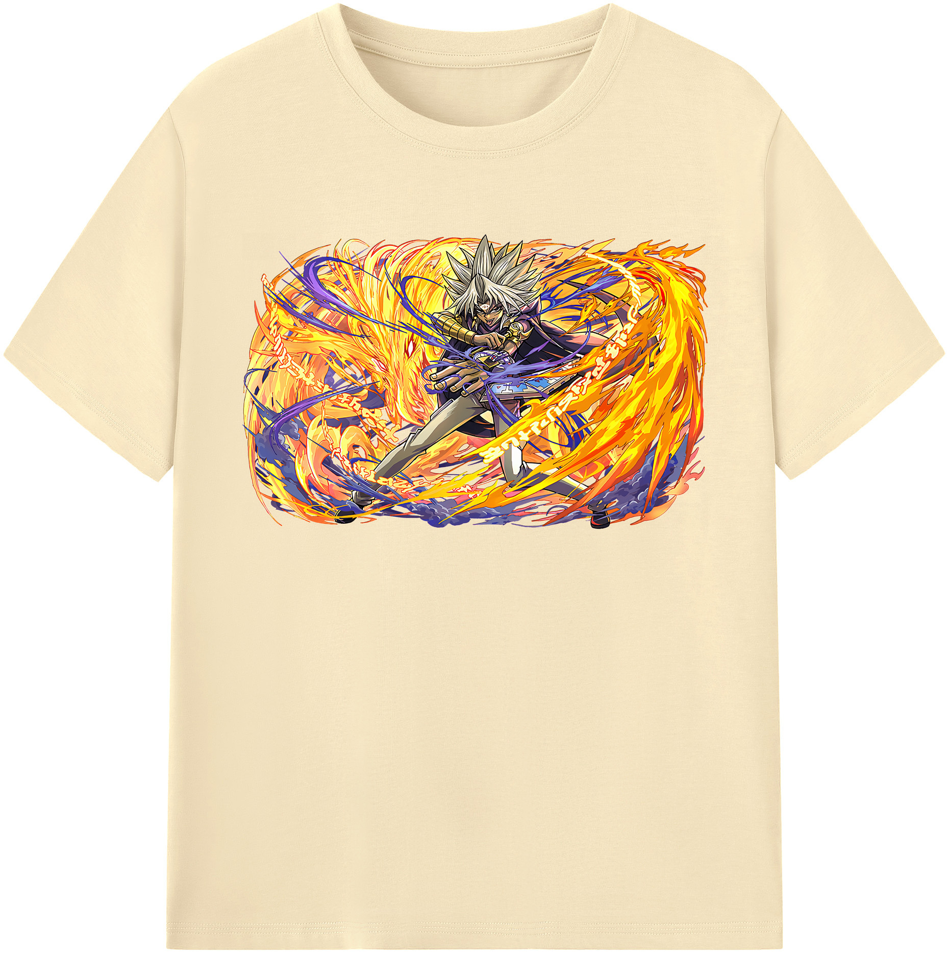 （画像用） 遊☆戯☆王 Yu-Gi-Oh! 綿100％半袖Tシャツ（フロントプリント）