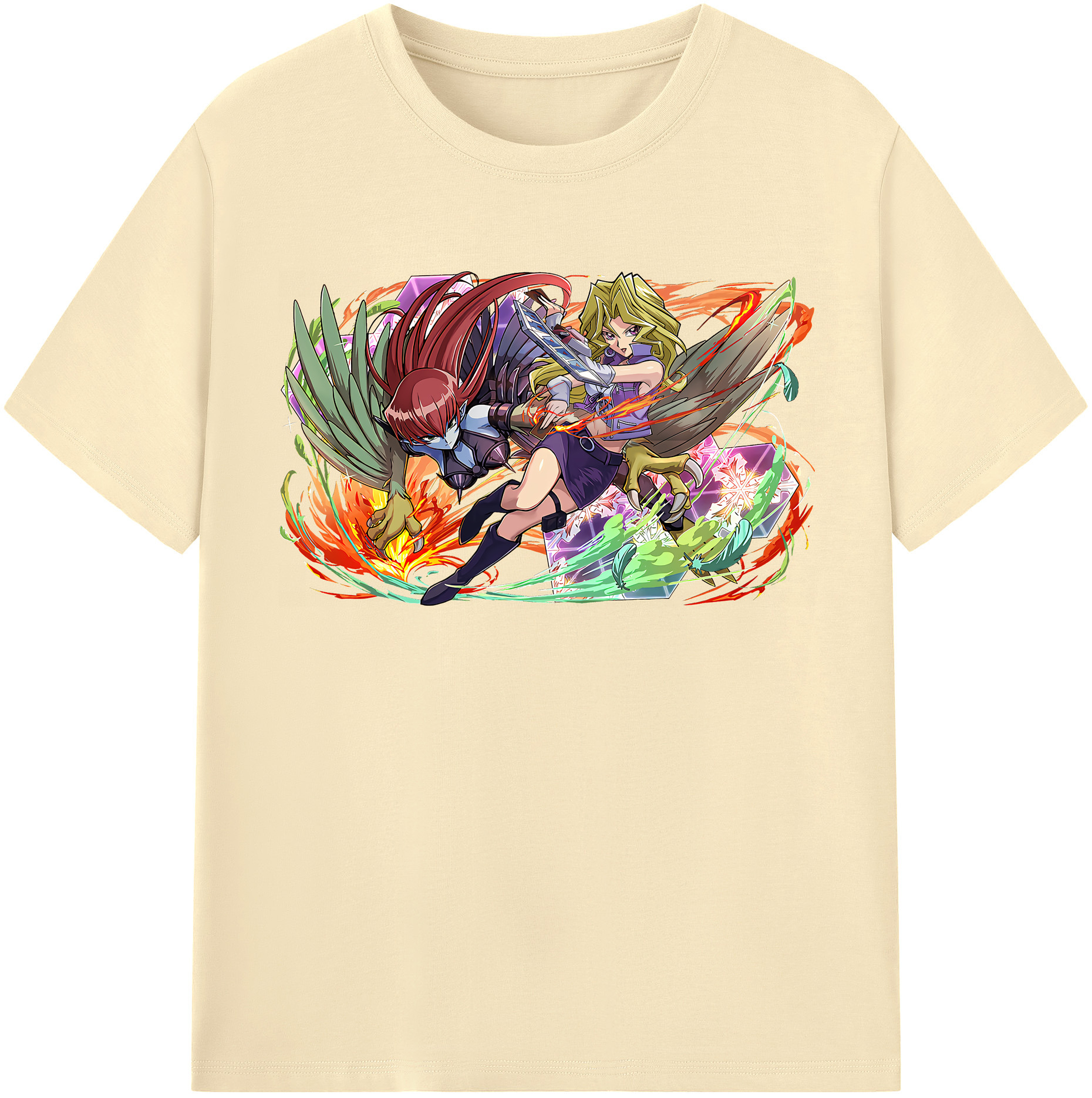 （画像用） 遊☆戯☆王 Yu-Gi-Oh! 綿100％半袖Tシャツ（フロントプリント）