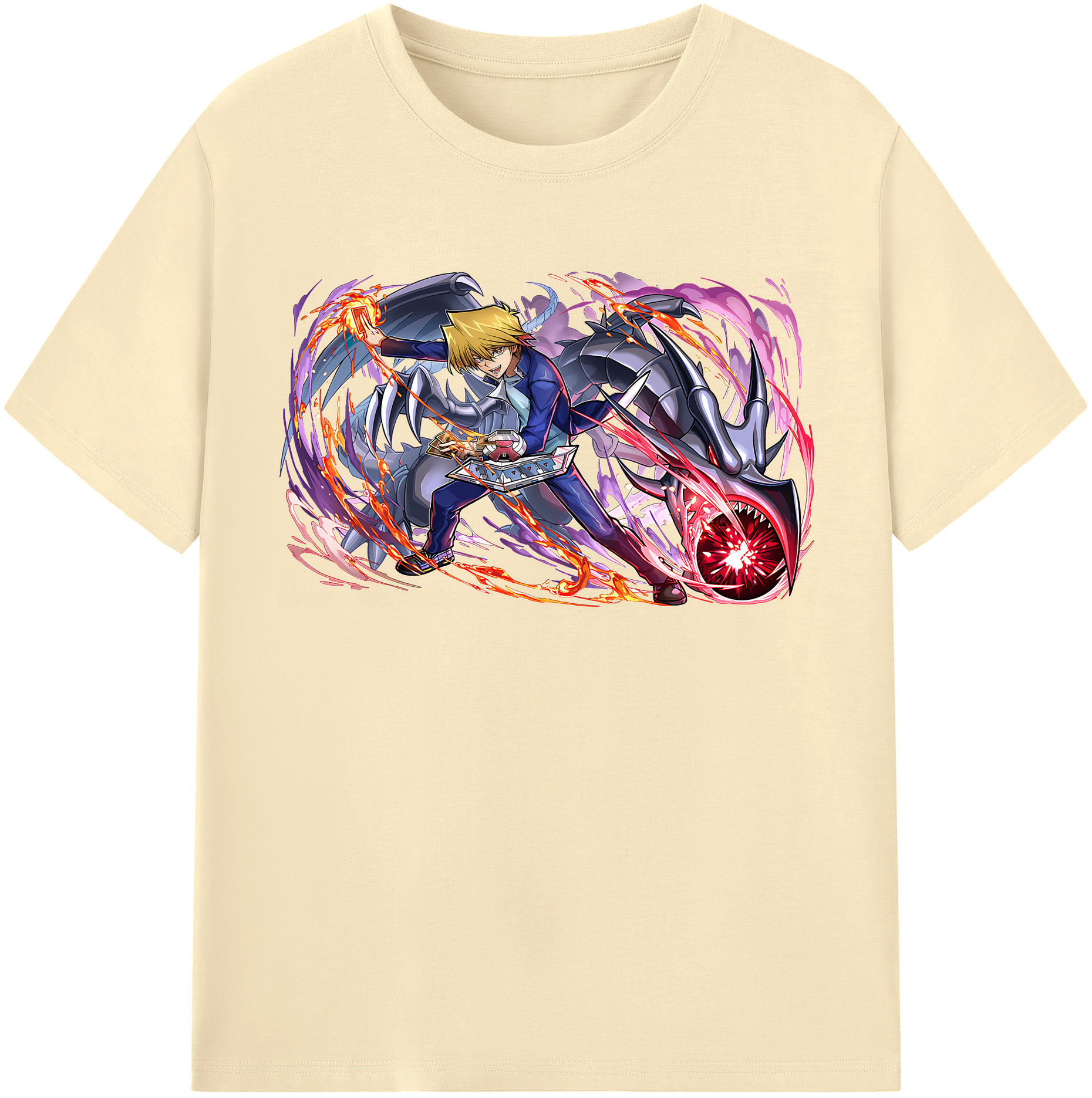 （画像用） 遊☆戯☆王 Yu-Gi-Oh! 綿100％半袖Tシャツ（フロントプリント）