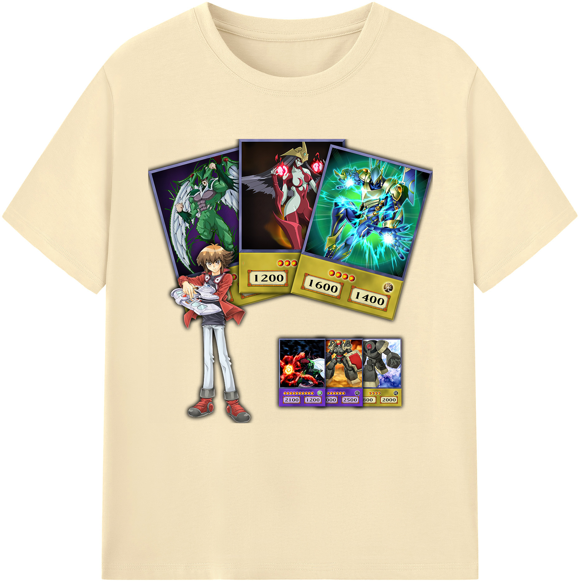 （画像用） 遊☆戯☆王 Yu-Gi-Oh! 綿100％半袖Tシャツ（フロントプリント）