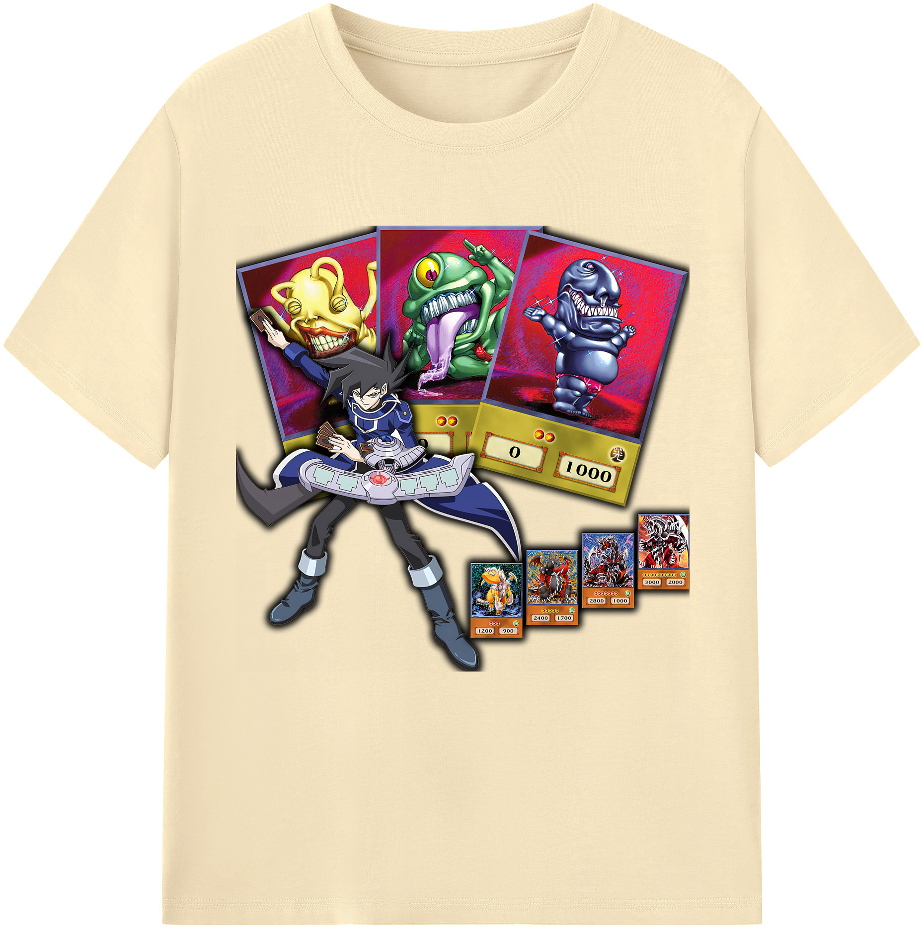 （画像用） 遊☆戯☆王 Yu-Gi-Oh! 綿100％半袖Tシャツ（フロントプリント）