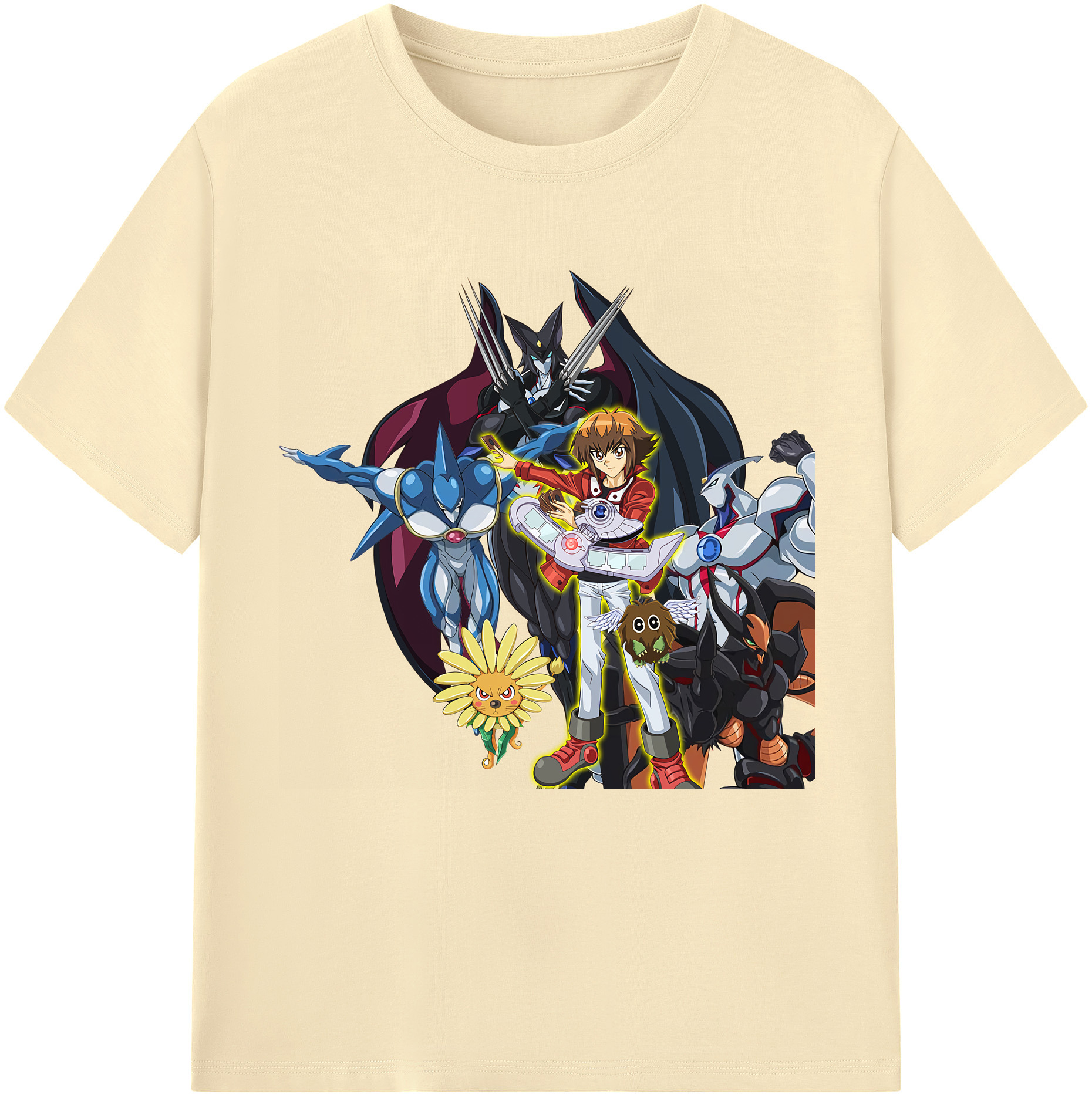 （画像用） 遊☆戯☆王 Yu-Gi-Oh! 綿100％半袖Tシャツ（フロントプリント）