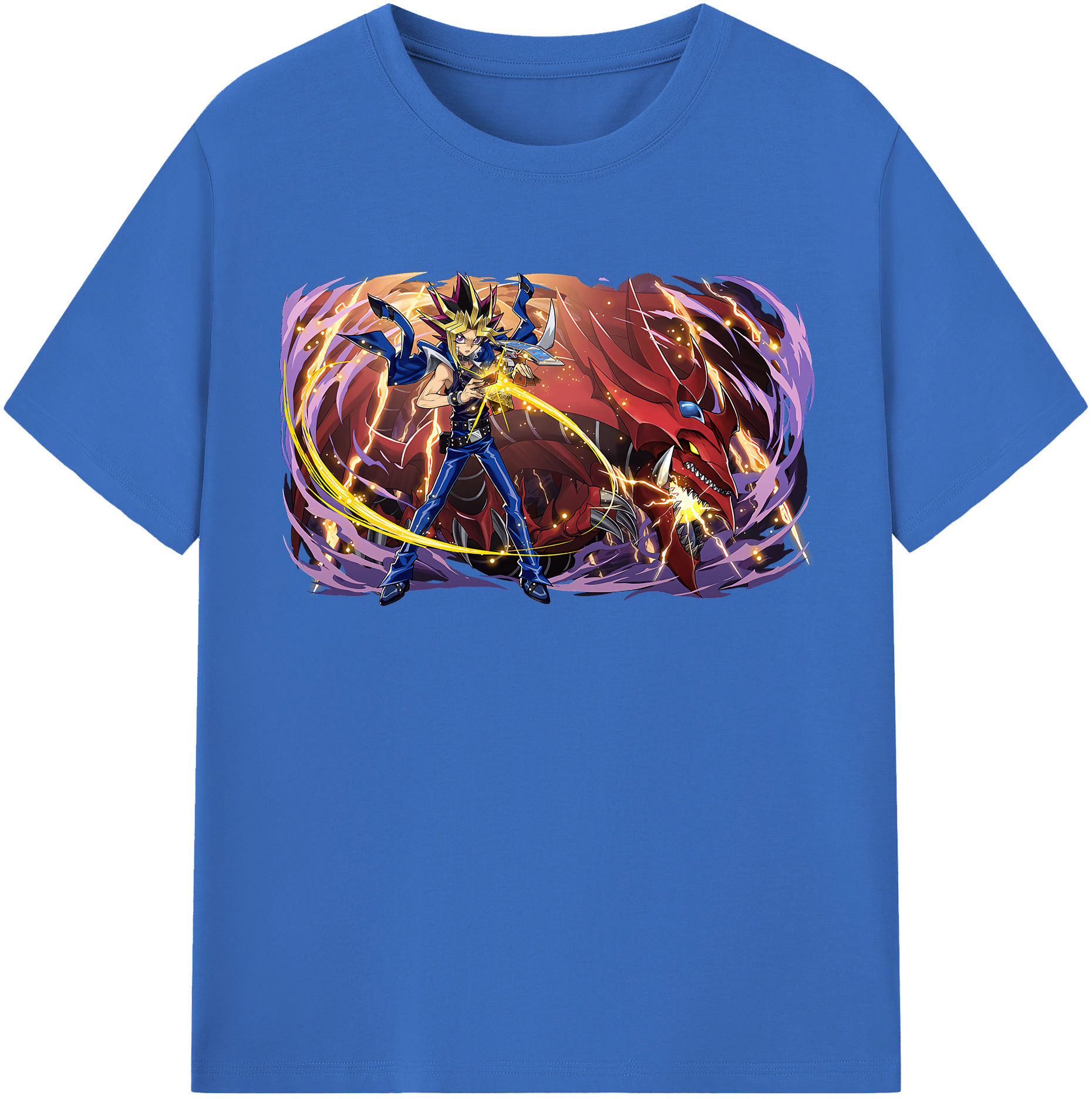 （画像用） 遊☆戯☆王 Yu-Gi-Oh! 綿100％半袖Tシャツ（フロントプリント）