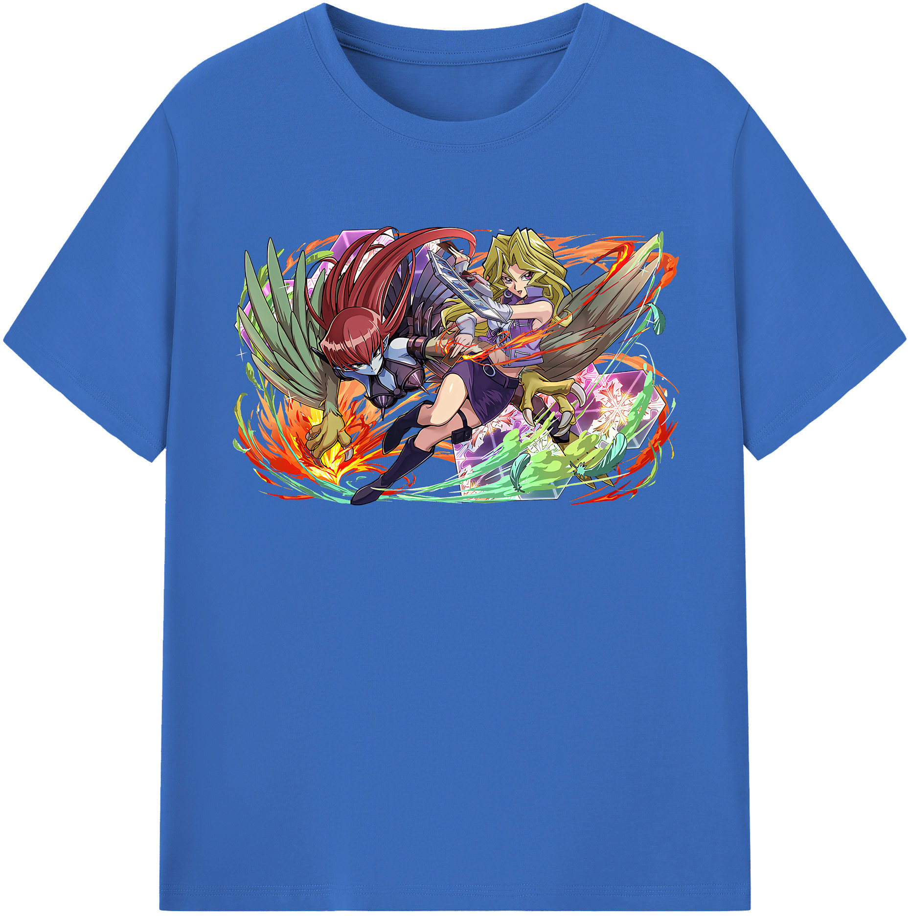 （画像用） 遊☆戯☆王 Yu-Gi-Oh! 綿100％半袖Tシャツ（フロントプリント）