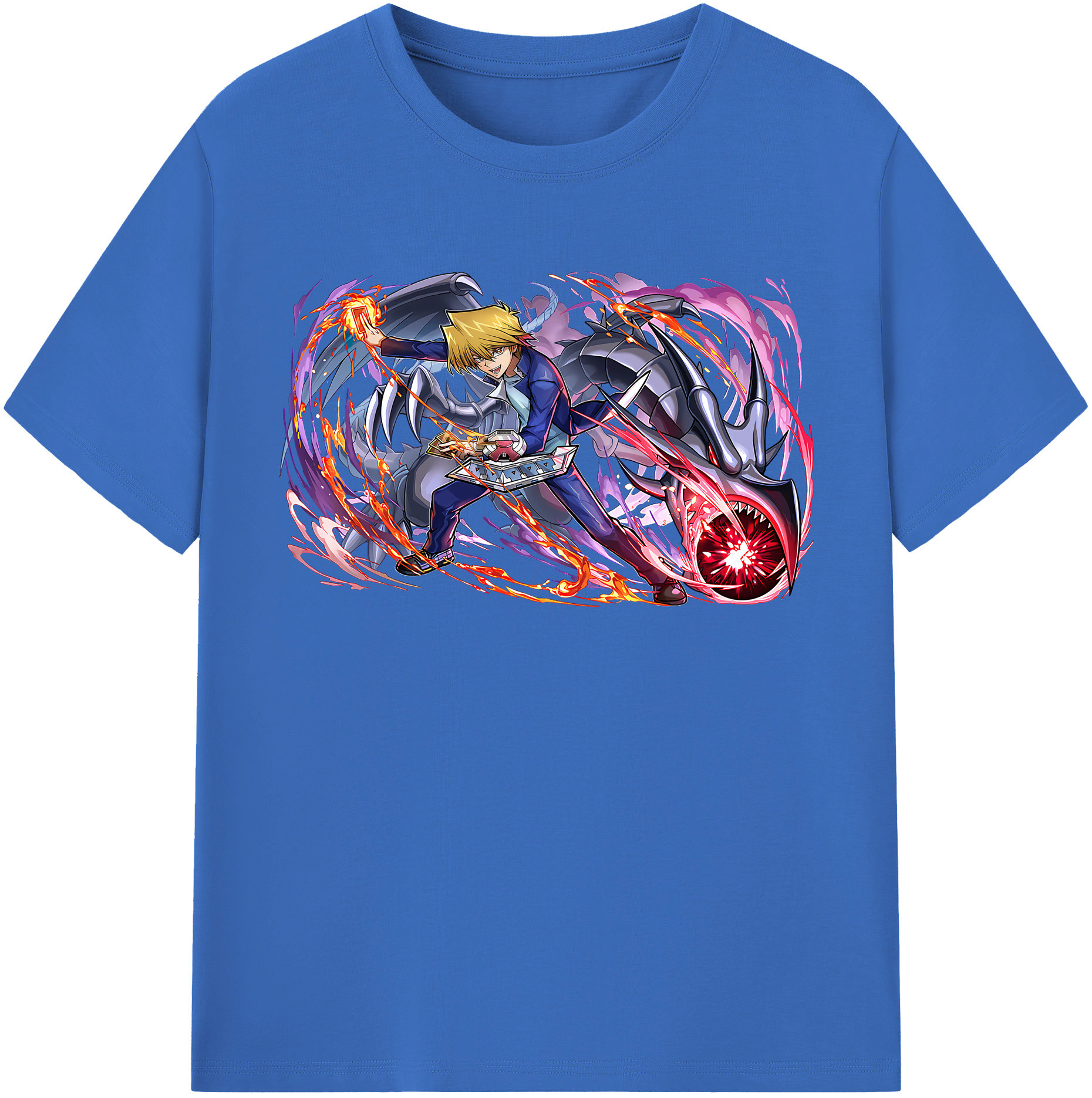 （画像用） 遊☆戯☆王 Yu-Gi-Oh! 綿100％半袖Tシャツ（フロントプリント）