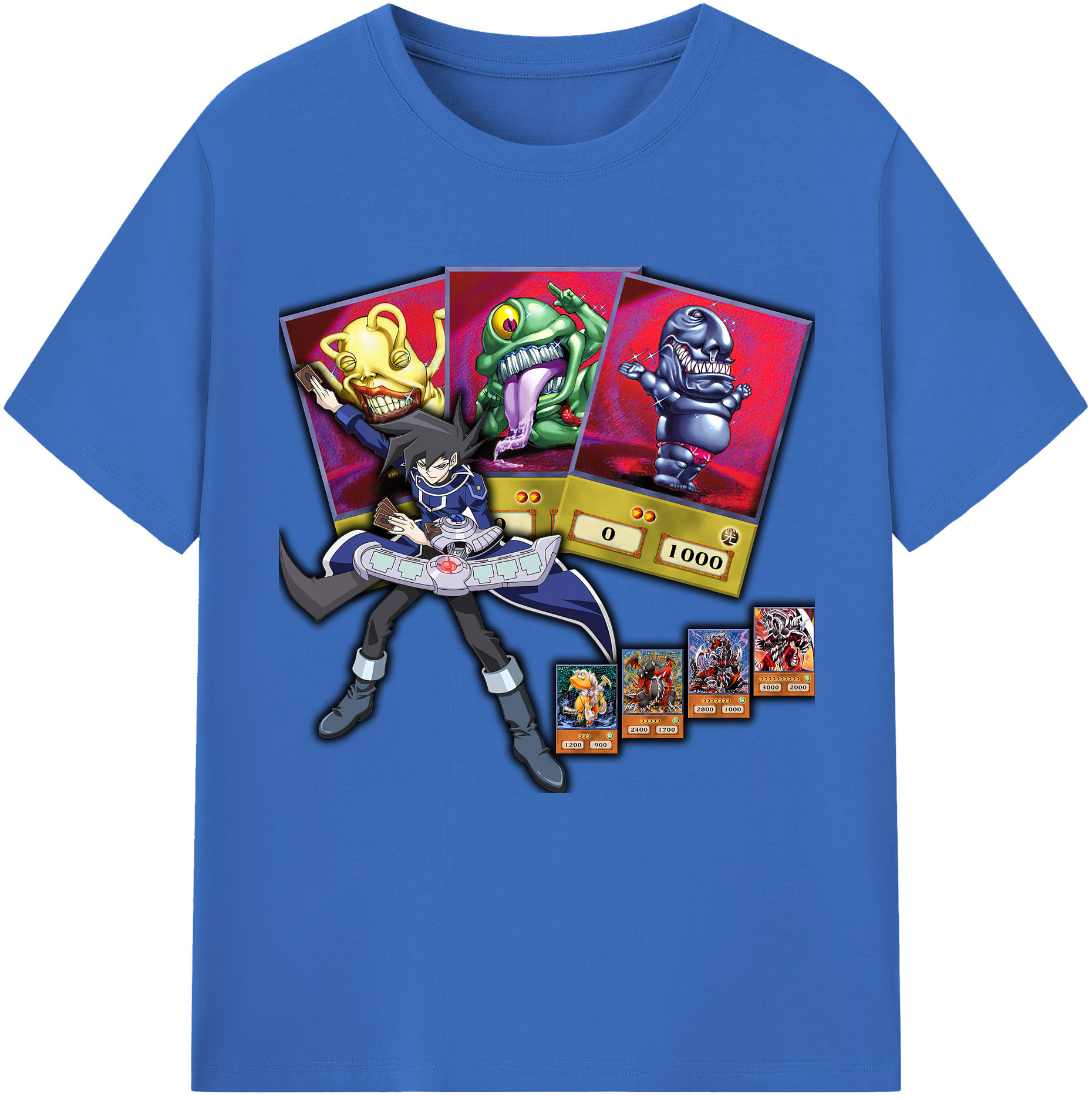 （画像用） 遊☆戯☆王 Yu-Gi-Oh! 綿100％半袖Tシャツ（フロントプリント）