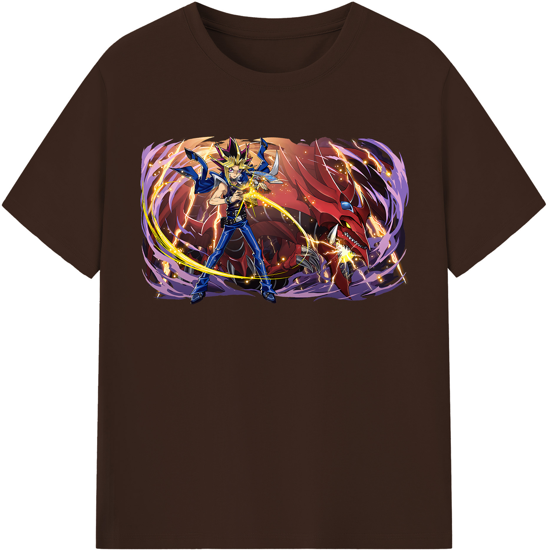 （画像用） 遊☆戯☆王 Yu-Gi-Oh! 綿100％半袖Tシャツ（フロントプリント）