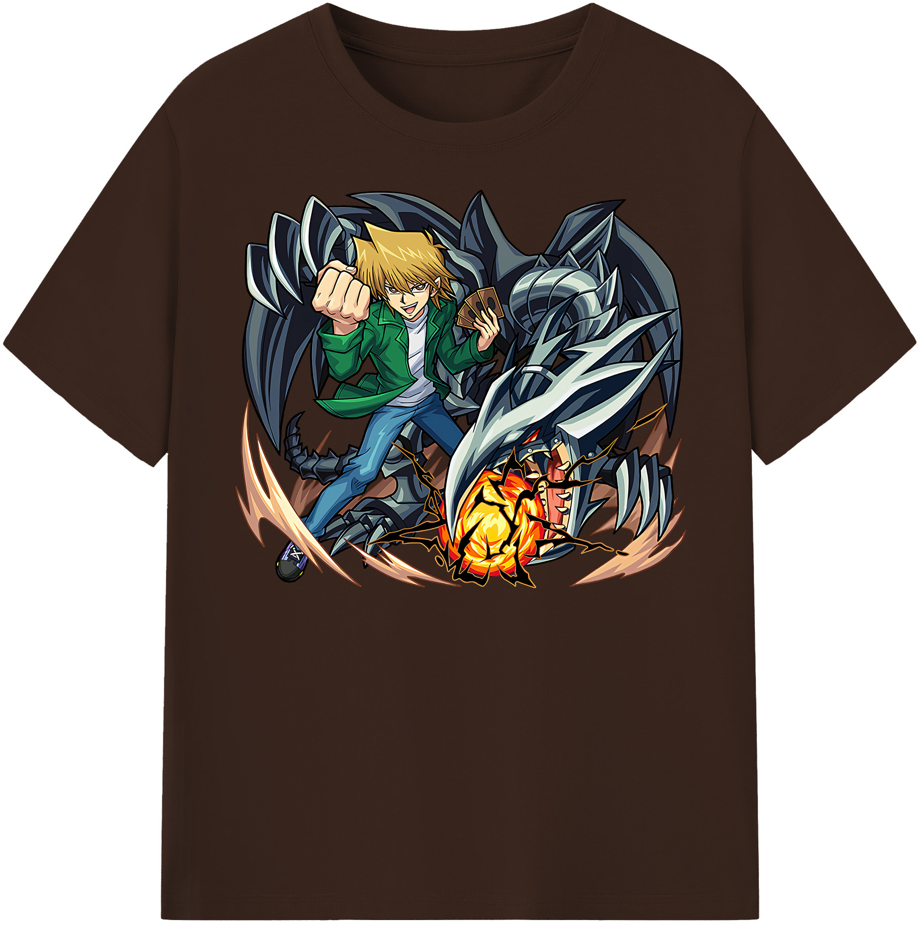 （画像用） 遊☆戯☆王 Yu-Gi-Oh! 綿100％半袖Tシャツ（フロントプリント）