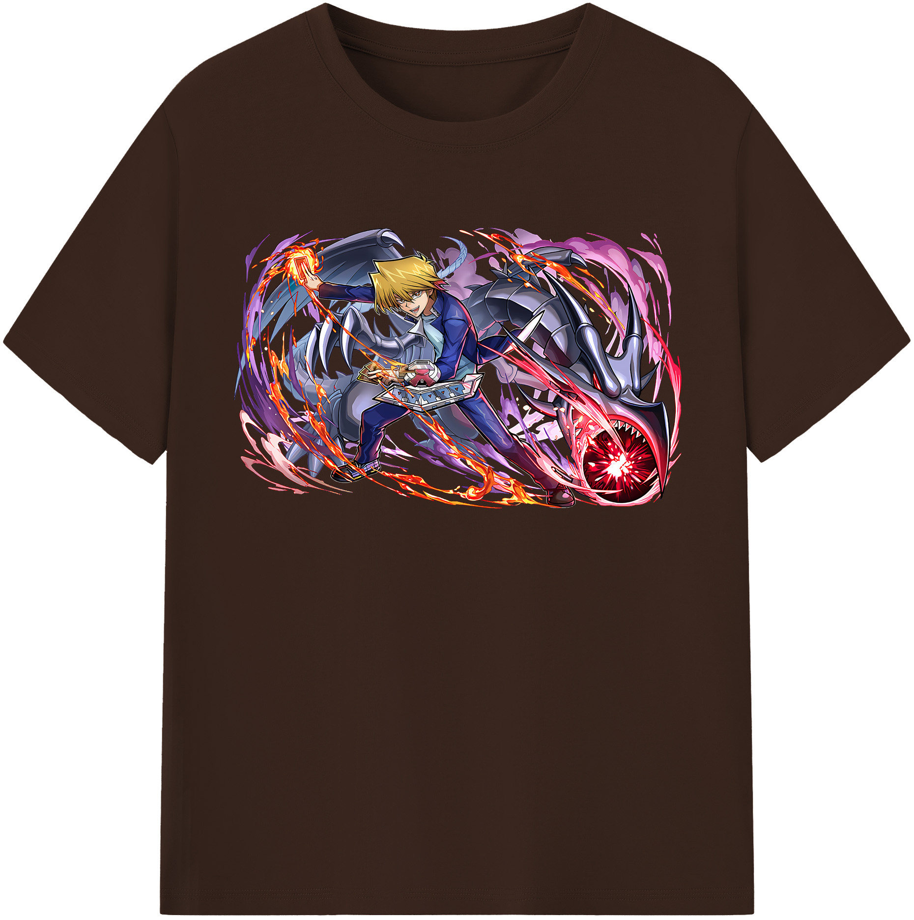 （画像用） 遊☆戯☆王 Yu-Gi-Oh! 綿100％半袖Tシャツ（フロントプリント）