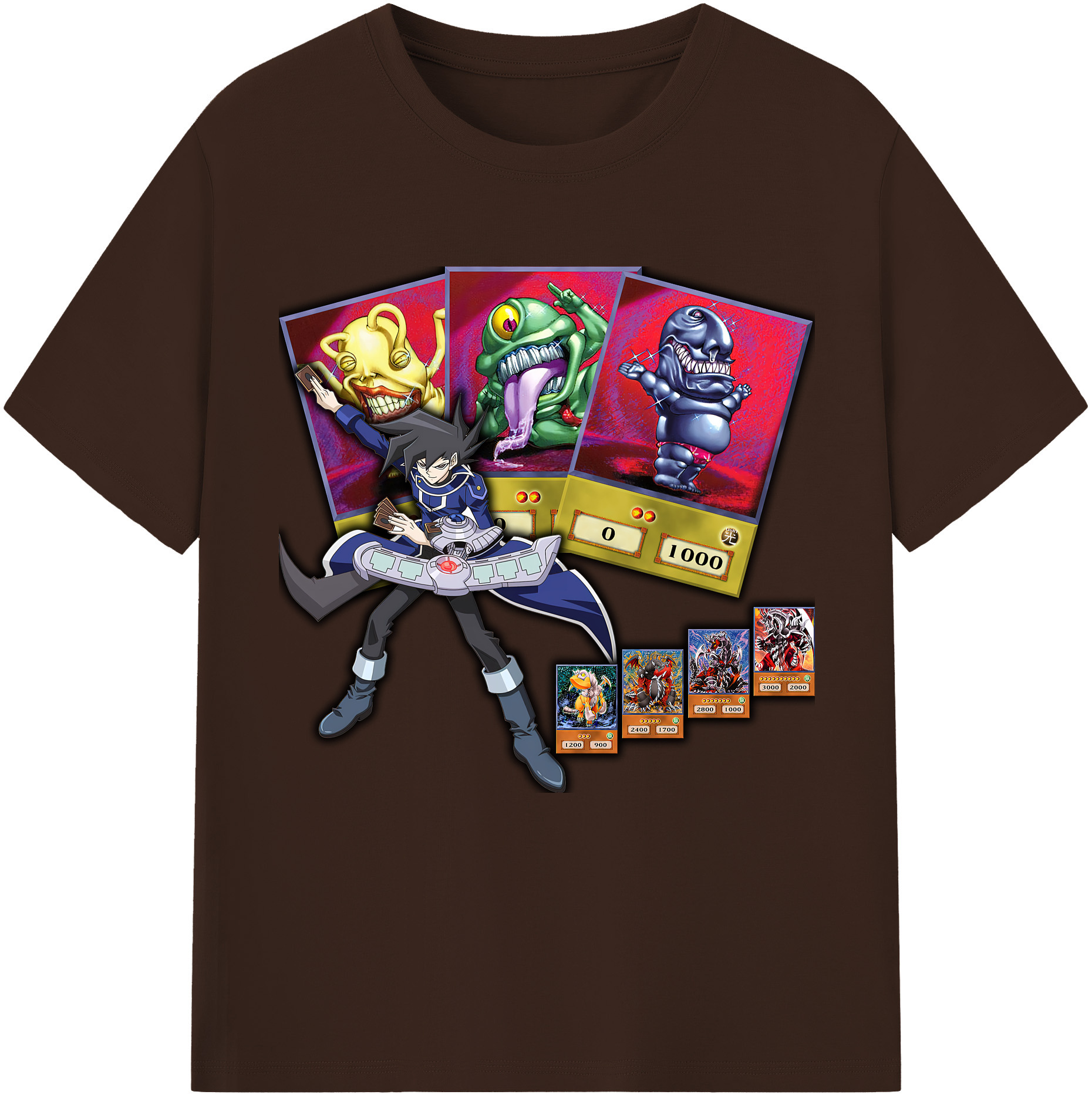 （画像用） 遊☆戯☆王 Yu-Gi-Oh! 綿100％半袖Tシャツ（フロントプリント）