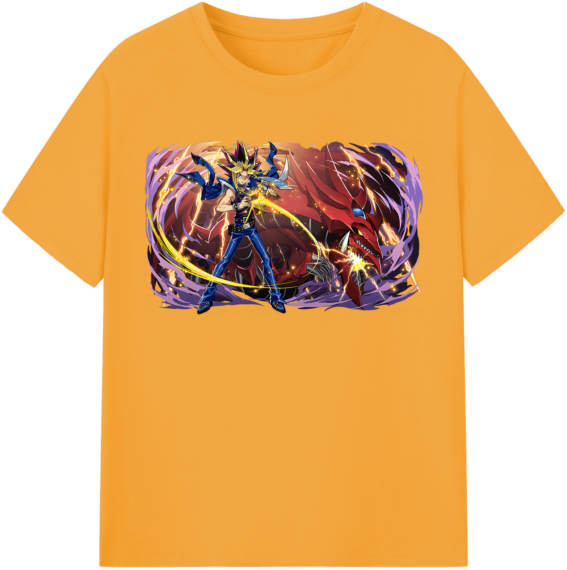 （画像用） 遊☆戯☆王 Yu-Gi-Oh! 綿100％半袖Tシャツ（フロントプリント）
