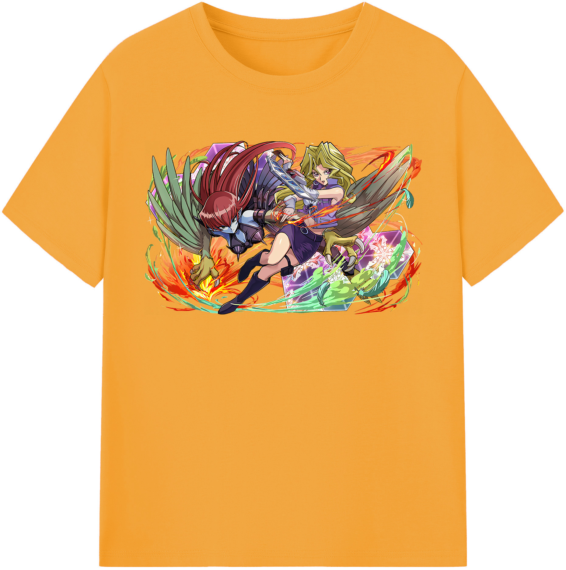 （画像用） 遊☆戯☆王 Yu-Gi-Oh! 綿100％半袖Tシャツ（フロントプリント）