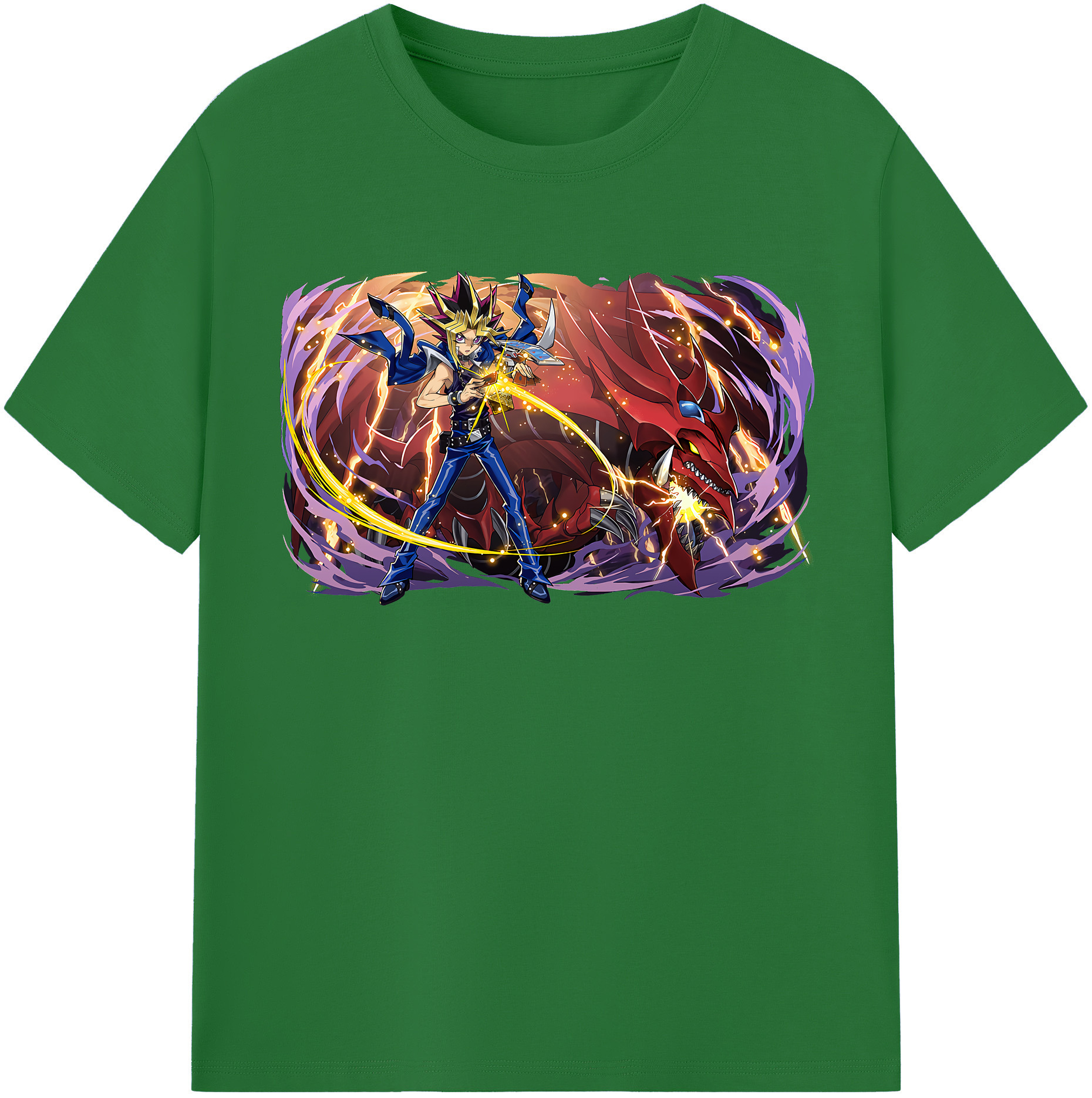 （画像用） 遊☆戯☆王 Yu-Gi-Oh! 綿100％半袖Tシャツ（フロントプリント）