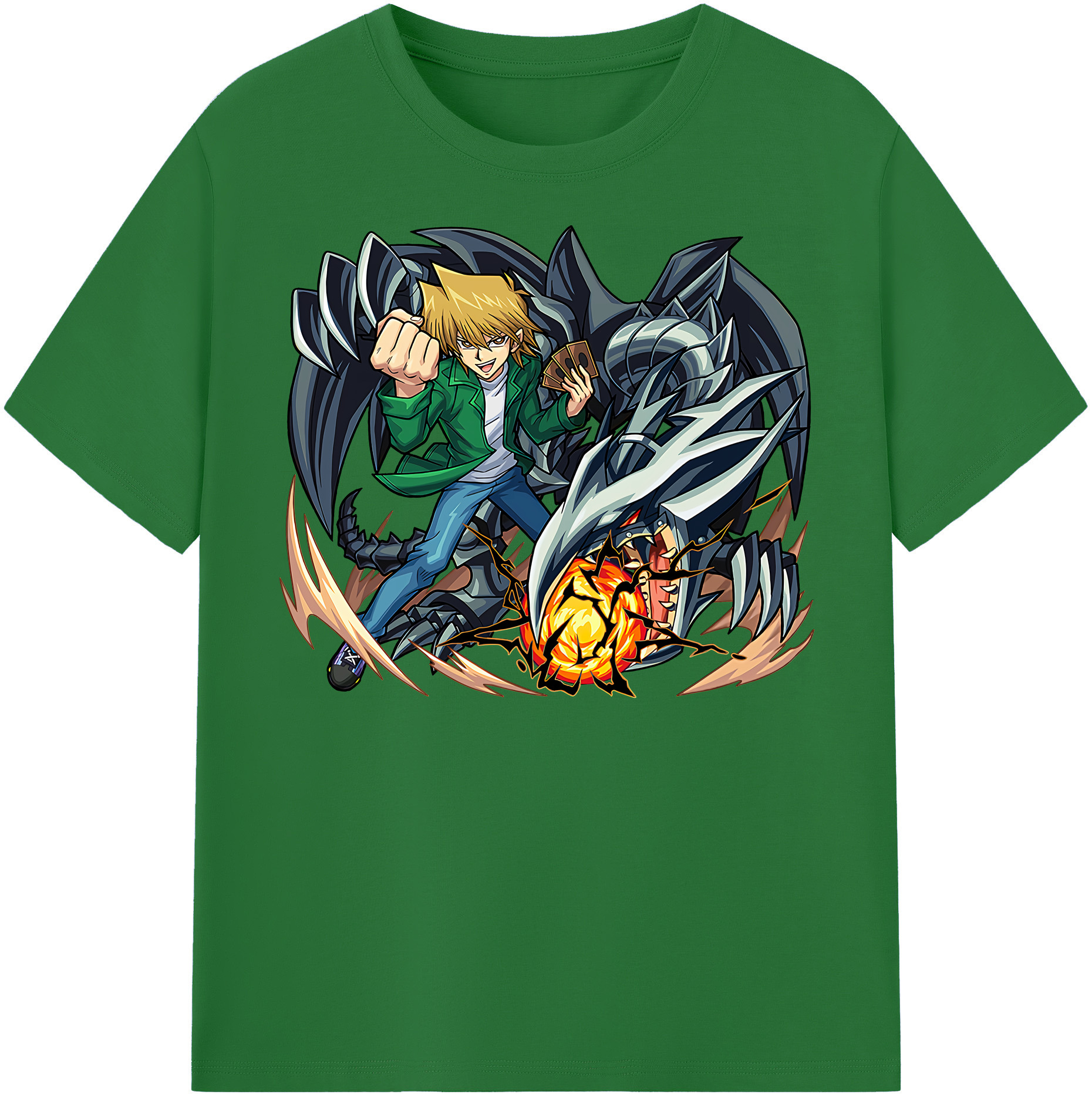 （画像用） 遊☆戯☆王 Yu-Gi-Oh! 綿100％半袖Tシャツ（フロントプリント）