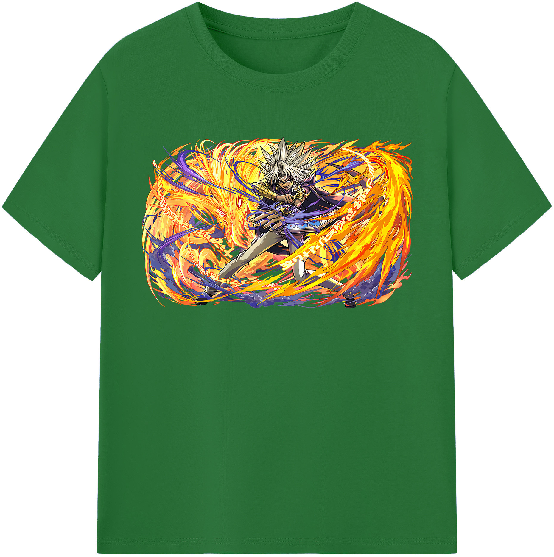 （画像用） 遊☆戯☆王 Yu-Gi-Oh! 綿100％半袖Tシャツ（フロントプリント）