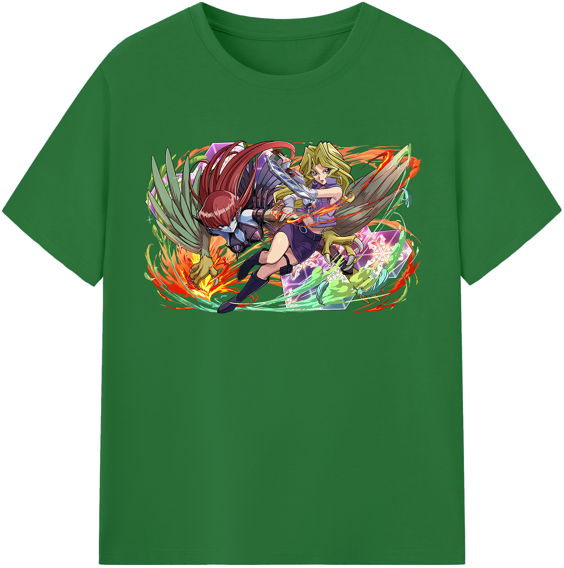 （画像用） 遊☆戯☆王 Yu-Gi-Oh! 綿100％半袖Tシャツ（フロントプリント）