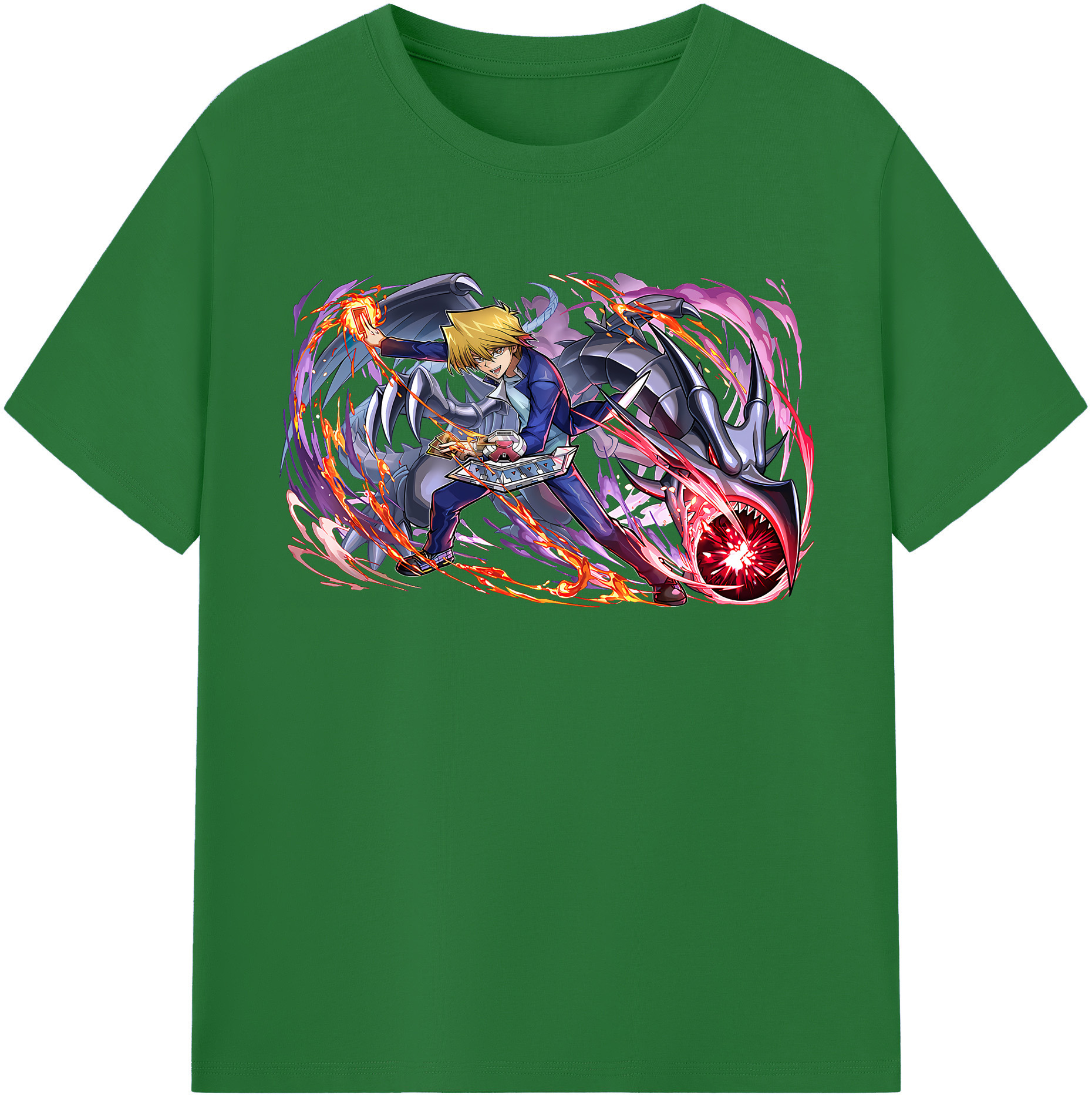 （画像用） 遊☆戯☆王 Yu-Gi-Oh! 綿100％半袖Tシャツ（フロントプリント）