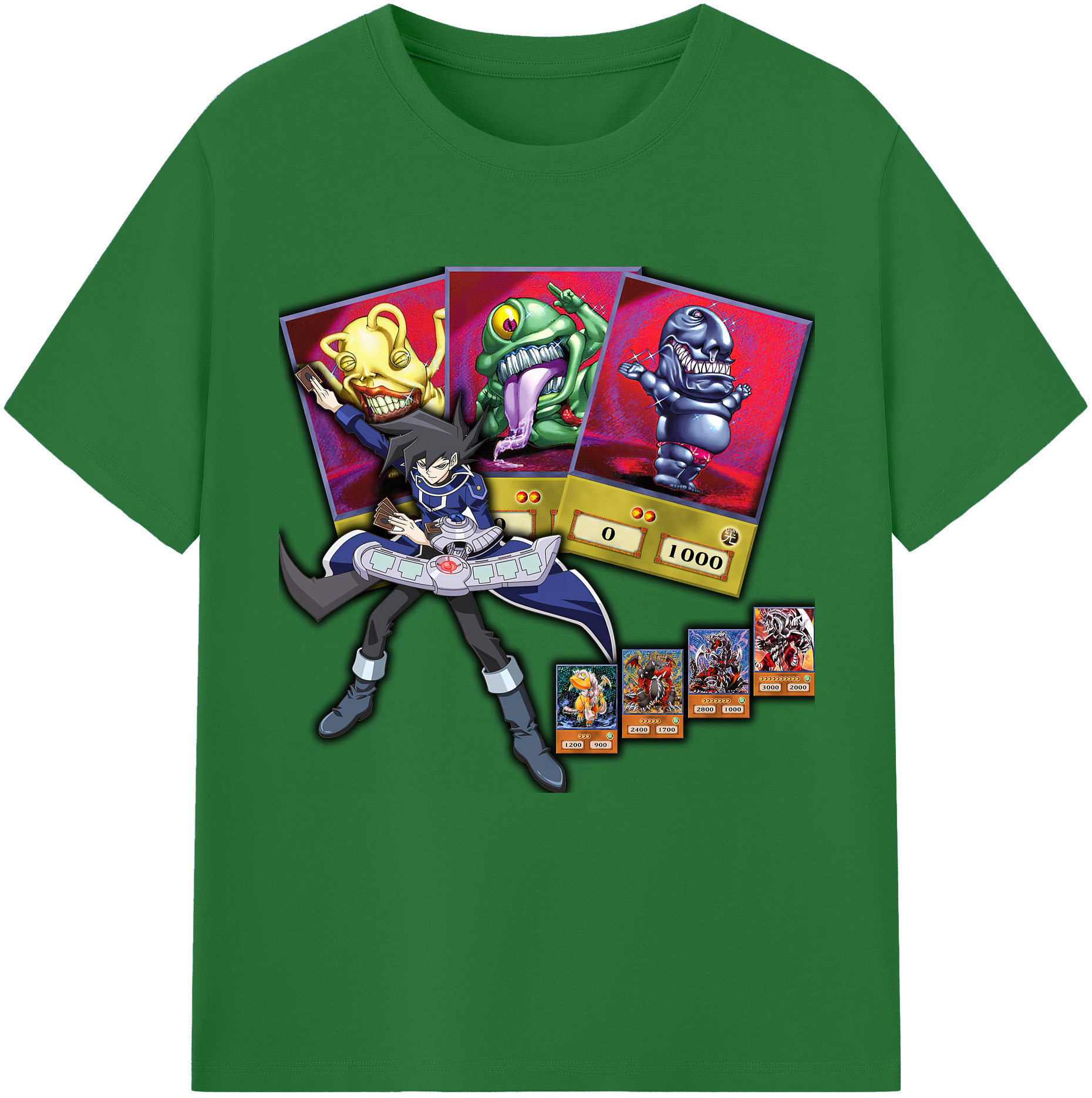 （画像用） 遊☆戯☆王 Yu-Gi-Oh! 綿100％半袖Tシャツ（フロントプリント）