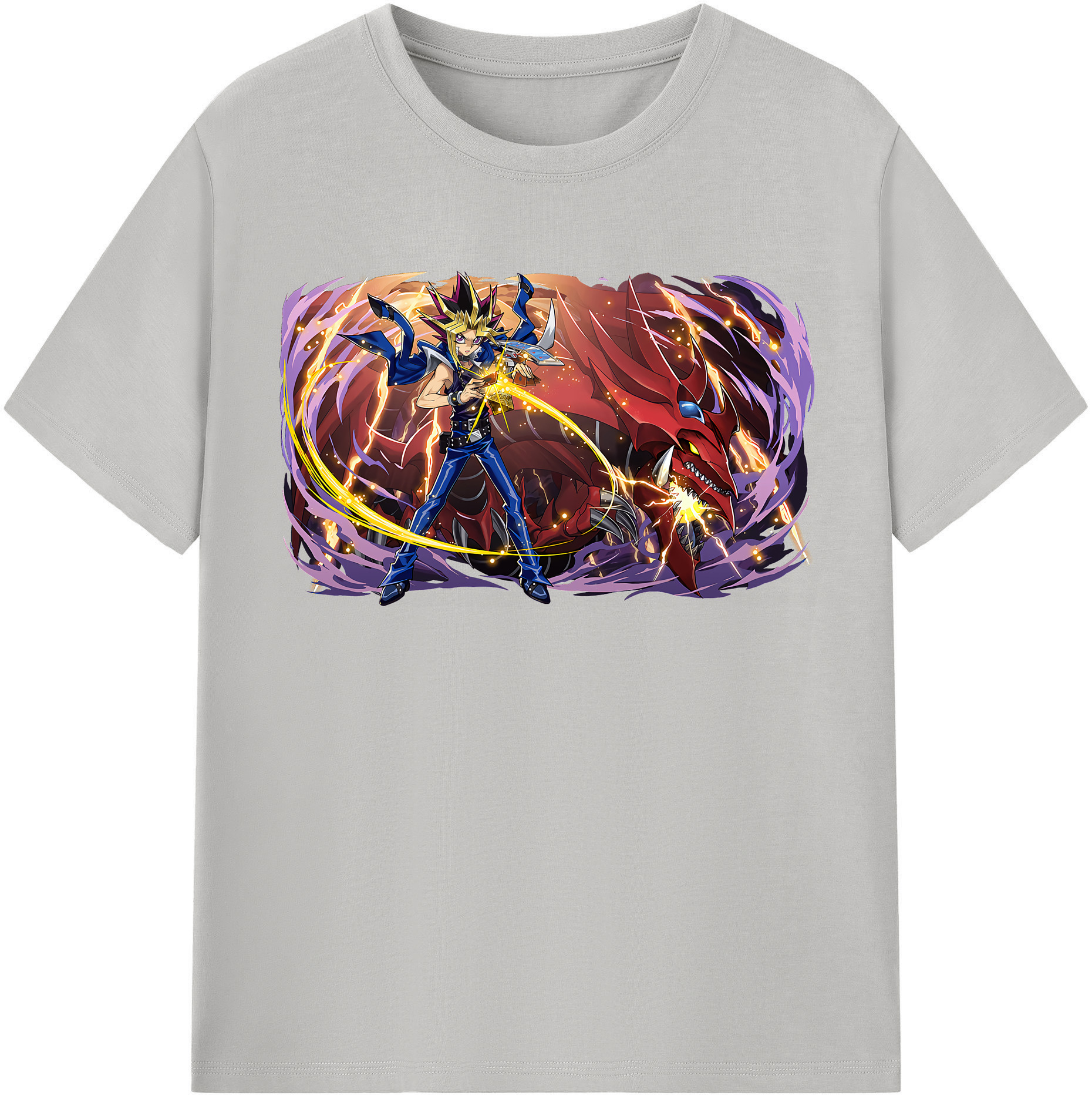 （画像用） 遊☆戯☆王 Yu-Gi-Oh! 綿100％半袖Tシャツ（フロントプリント）