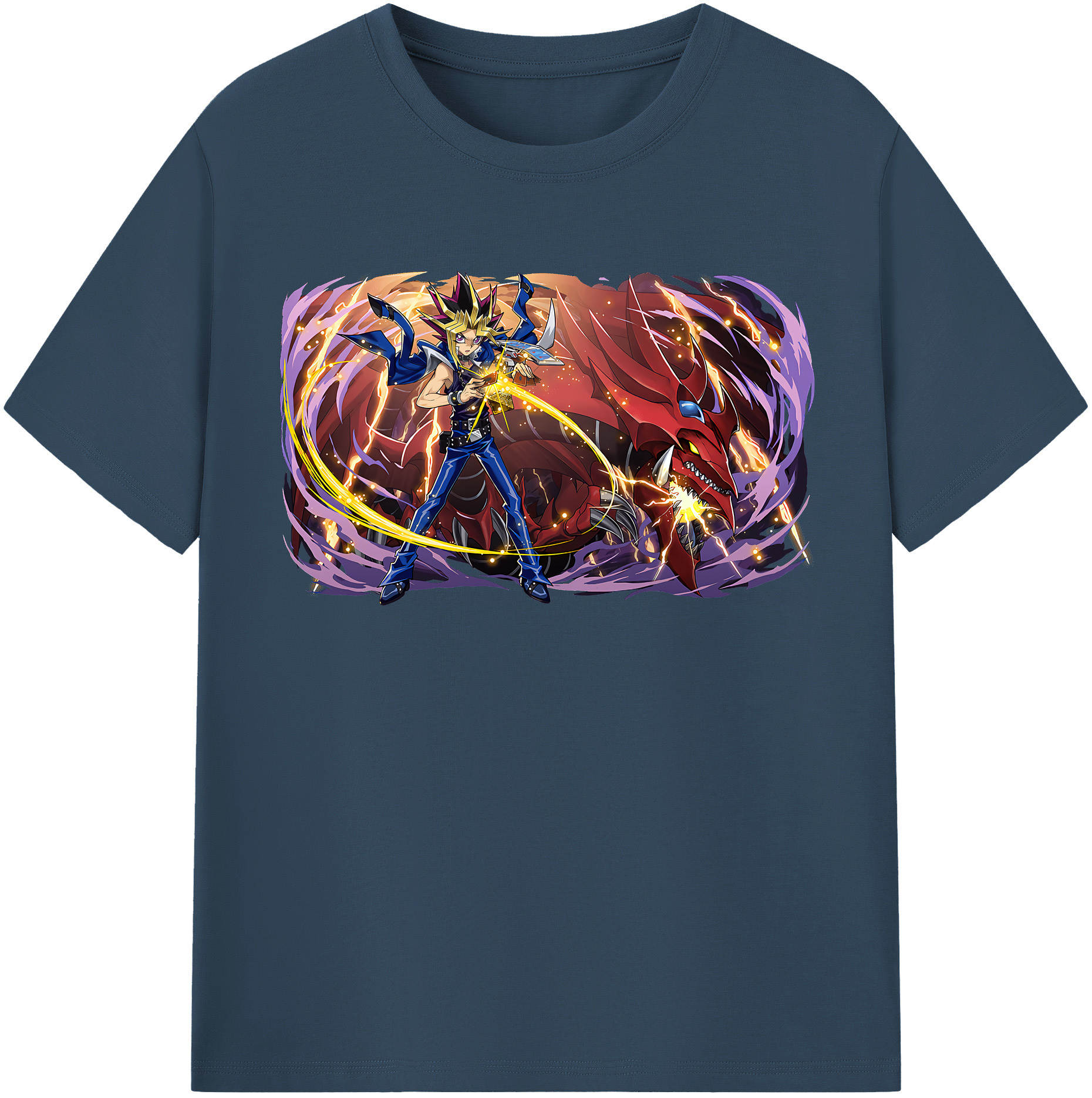 （画像用） 遊☆戯☆王 Yu-Gi-Oh! 綿100％半袖Tシャツ（フロントプリント）