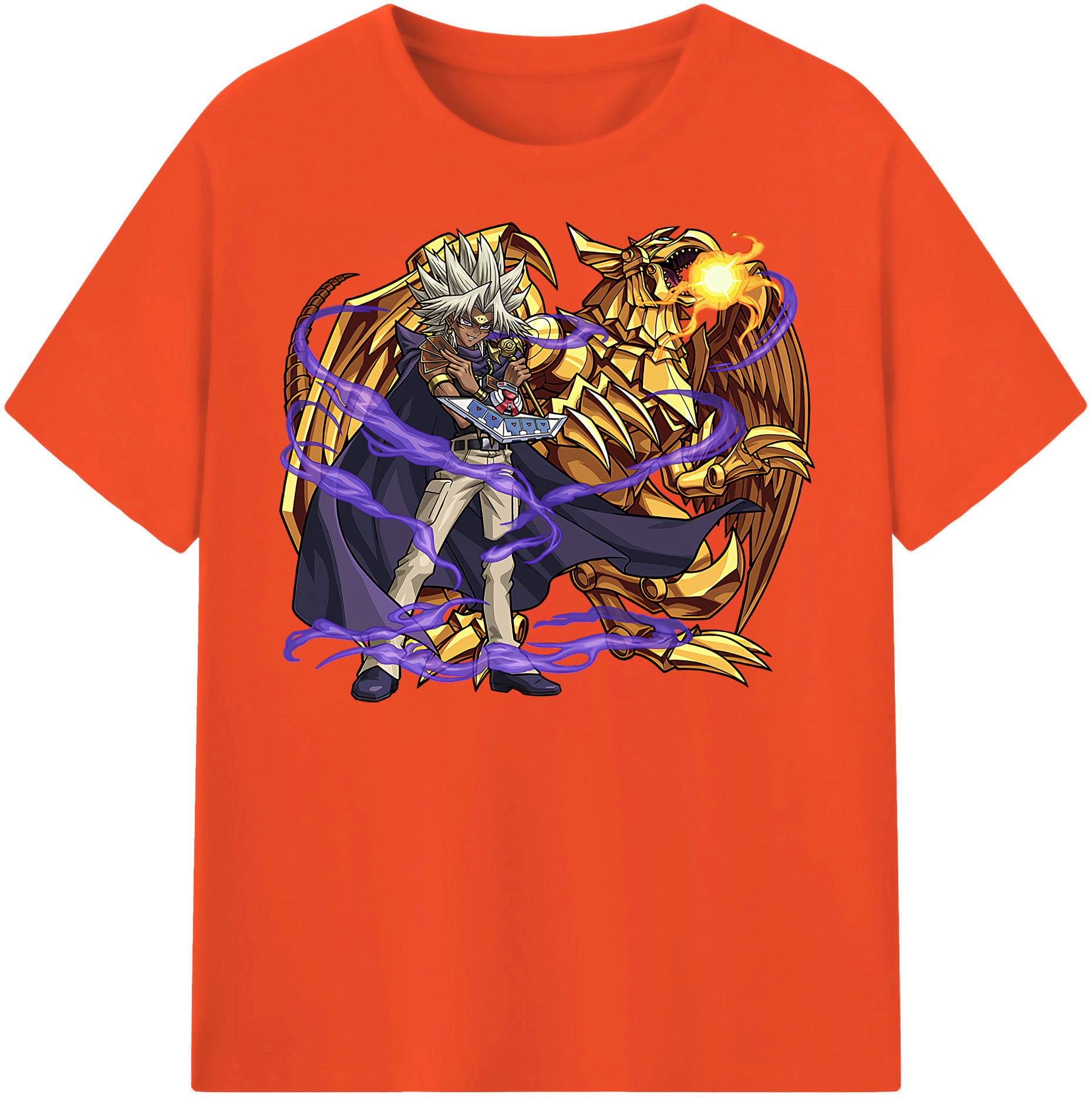 （画像用） 遊☆戯☆王 Yu-Gi-Oh! 綿100％半袖Tシャツ（フロントプリント）