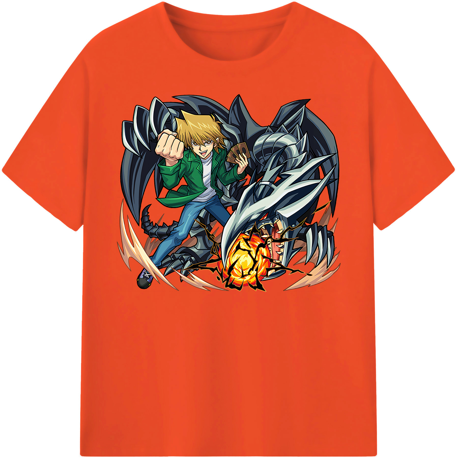 （画像用） 遊☆戯☆王 Yu-Gi-Oh! 綿100％半袖Tシャツ（フロントプリント）