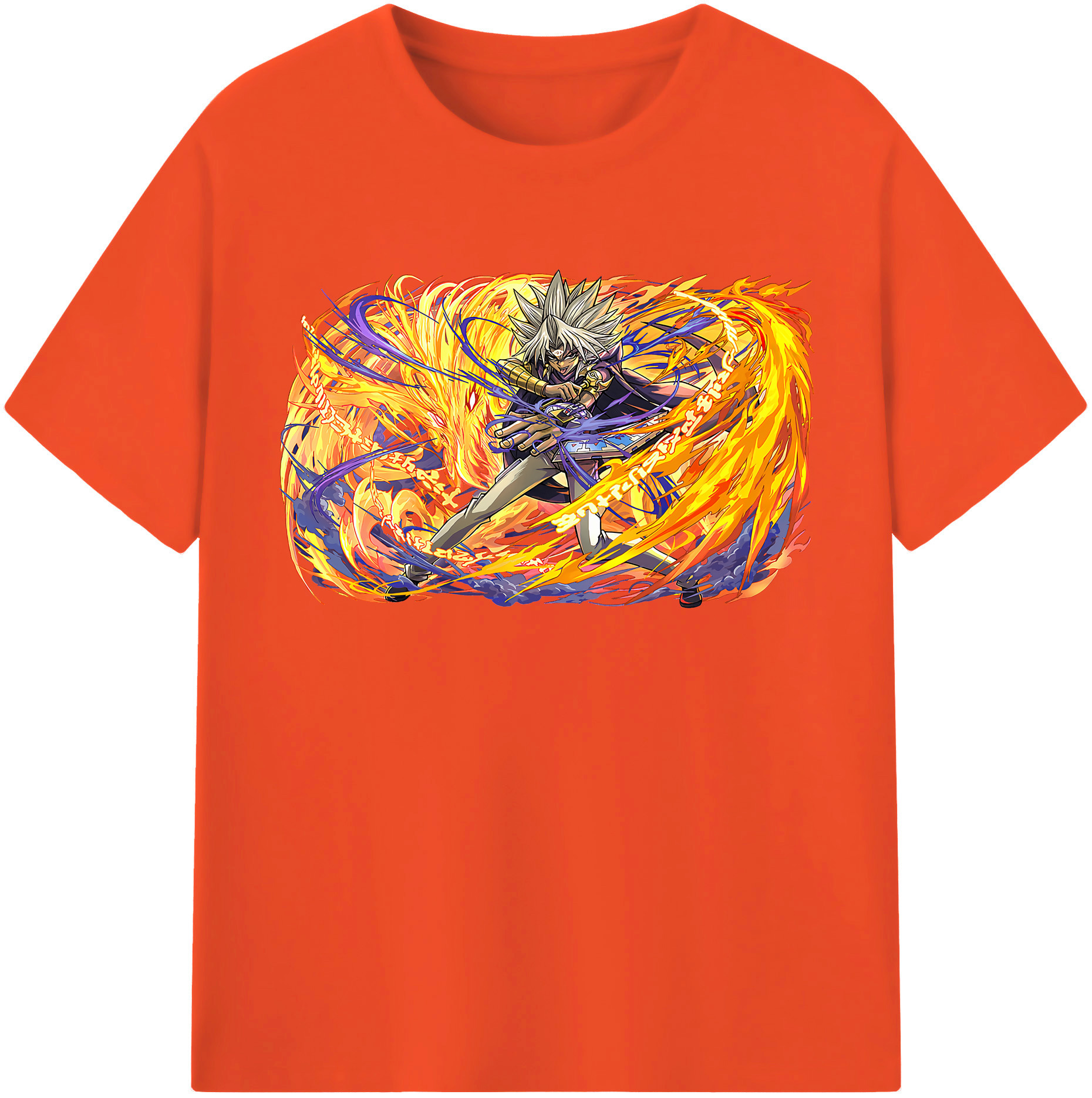 （画像用） 遊☆戯☆王 Yu-Gi-Oh! 綿100％半袖Tシャツ（フロントプリント）