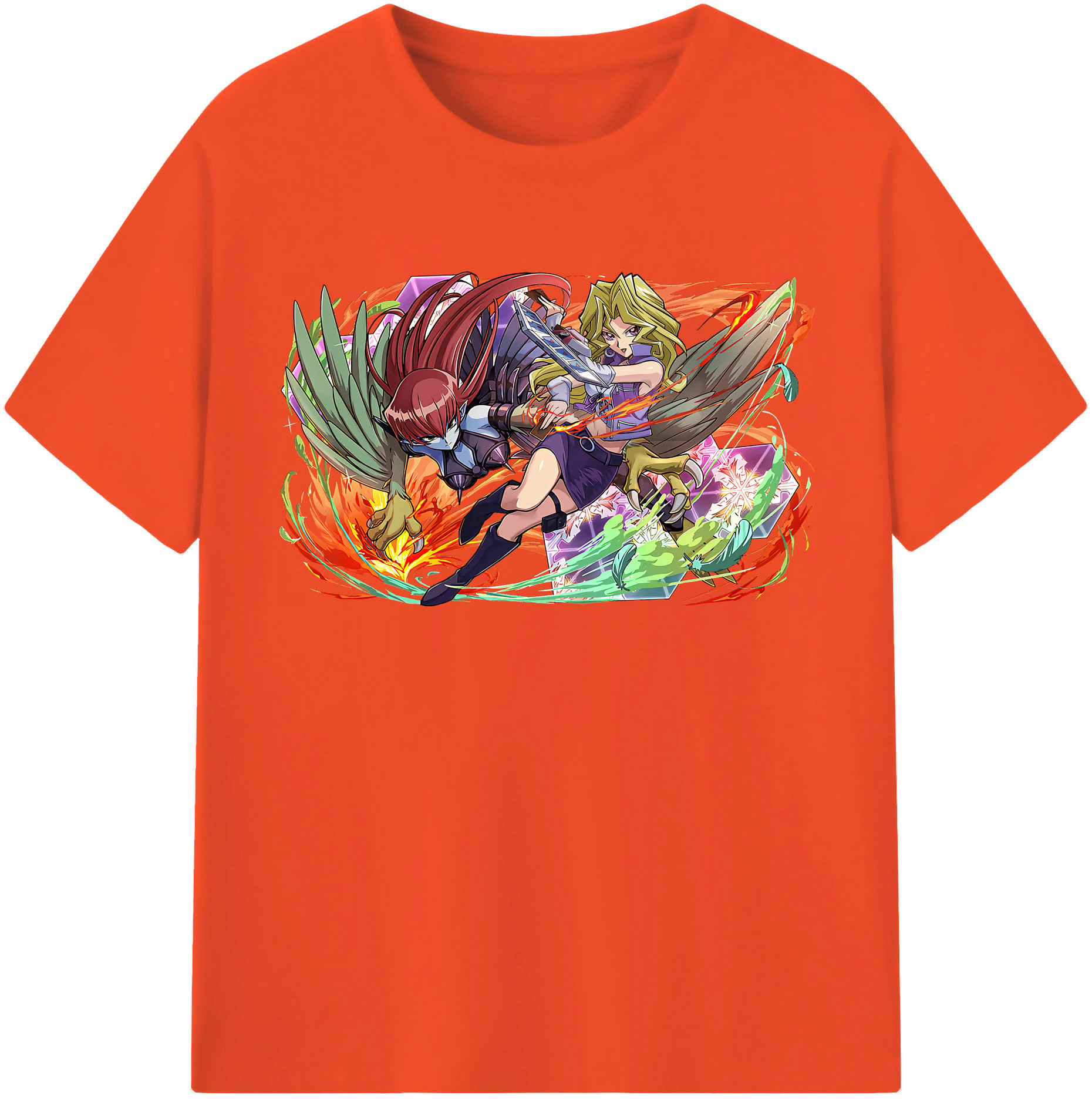 （画像用） 遊☆戯☆王 Yu-Gi-Oh! 綿100％半袖Tシャツ（フロントプリント）