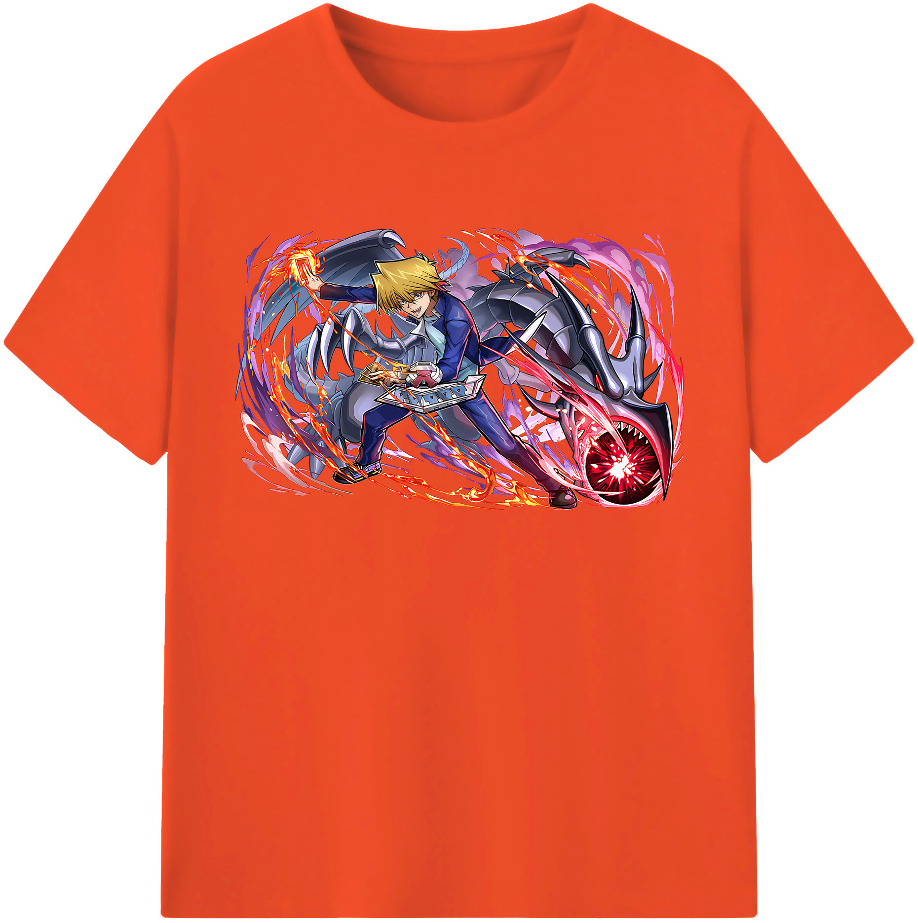 （画像用） 遊☆戯☆王 Yu-Gi-Oh! 綿100％半袖Tシャツ（フロントプリント）