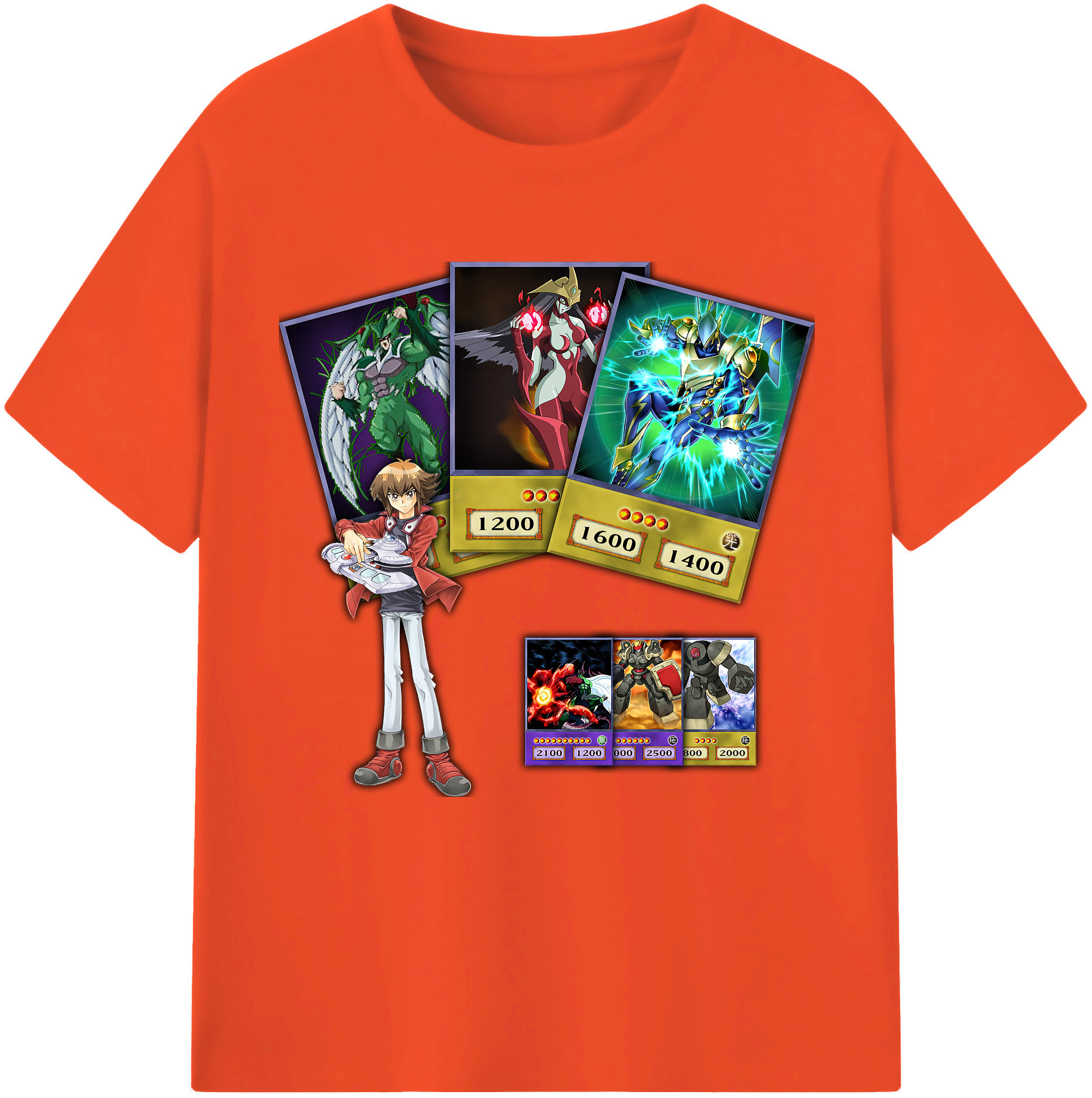 （画像用） 遊☆戯☆王 Yu-Gi-Oh! 綿100％半袖Tシャツ（フロントプリント）