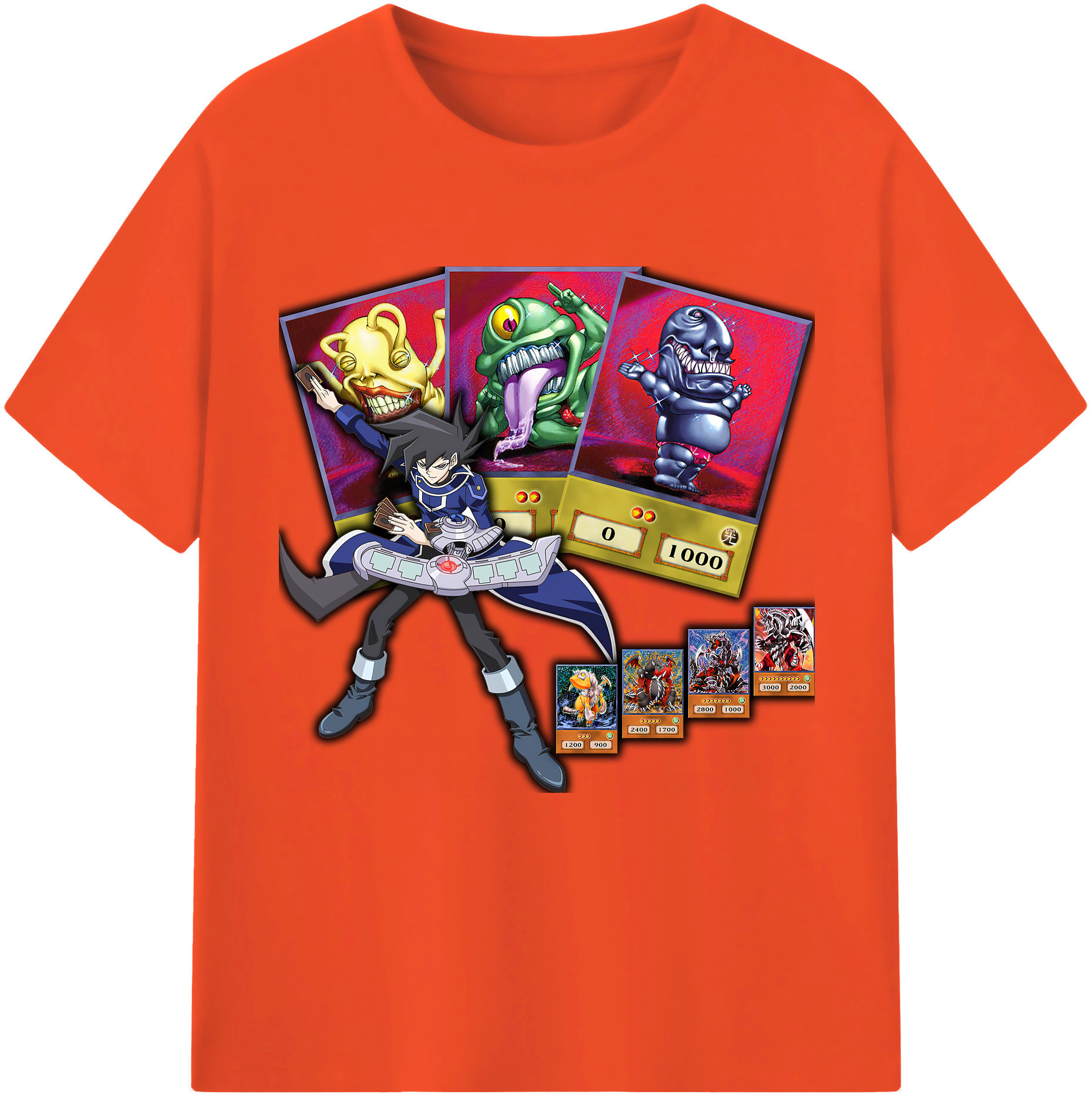 （画像用） 遊☆戯☆王 Yu-Gi-Oh! 綿100％半袖Tシャツ（フロントプリント）