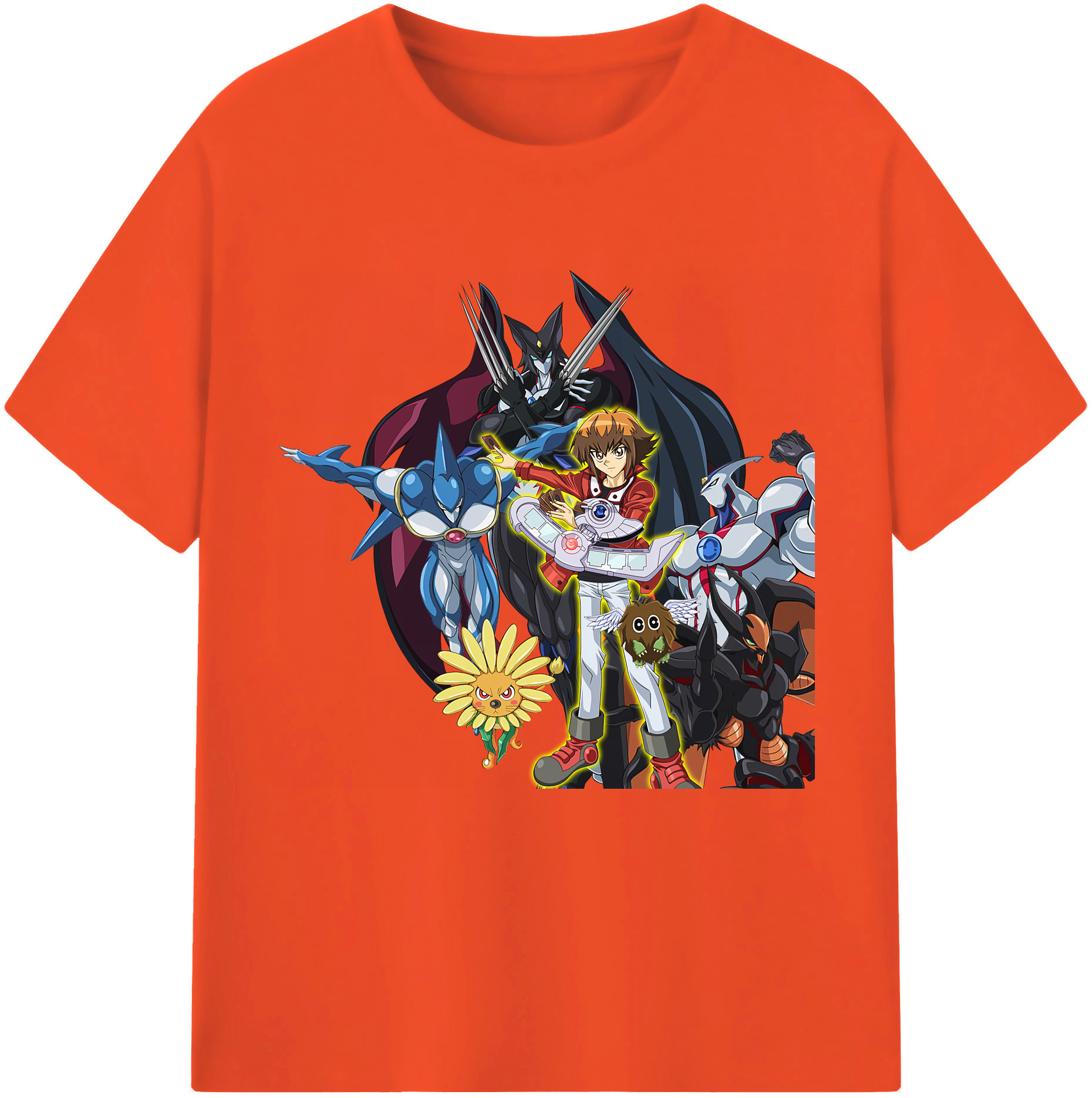 （画像用） 遊☆戯☆王 Yu-Gi-Oh! 綿100％半袖Tシャツ（フロントプリント）