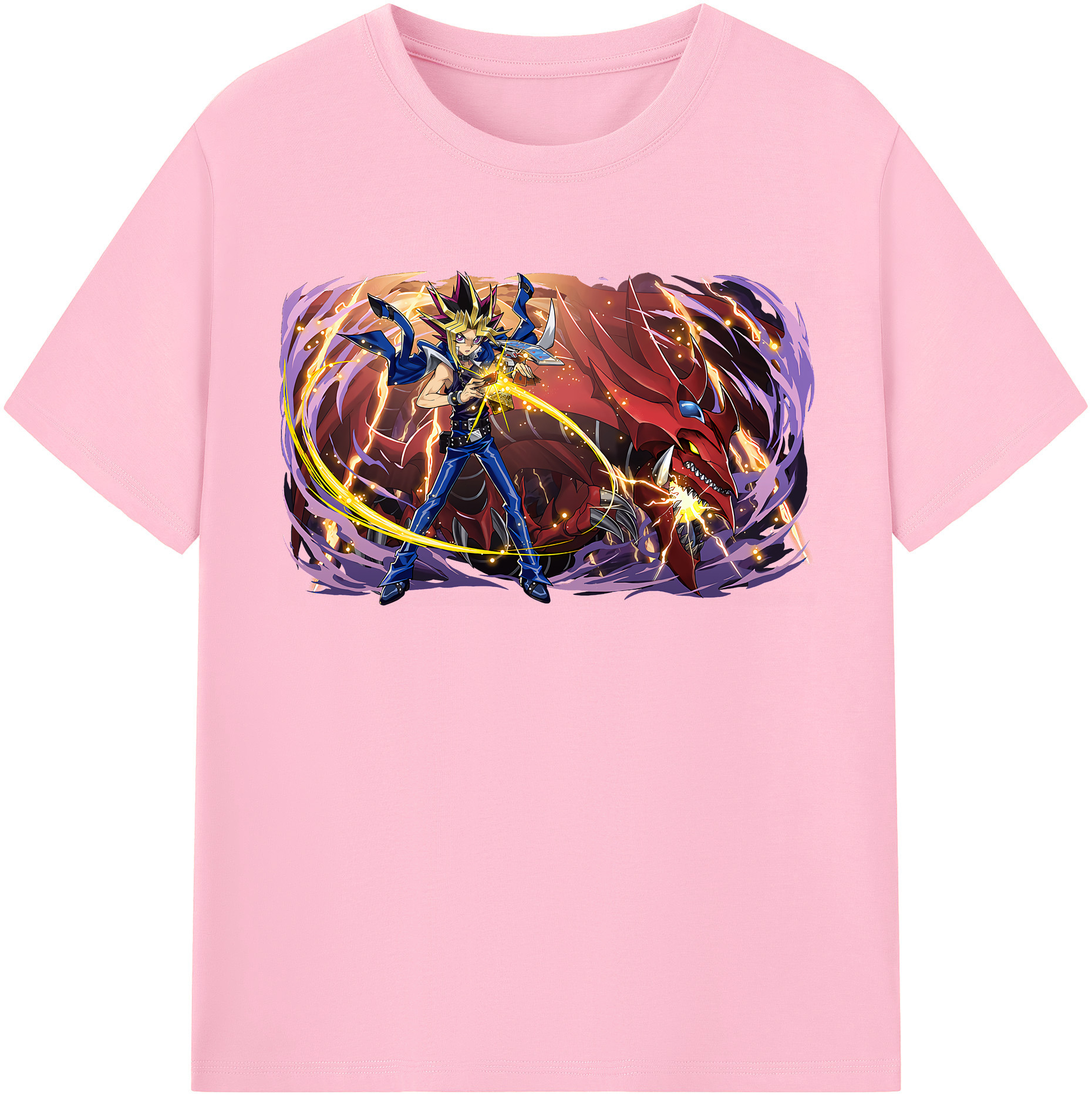 （画像用） 遊☆戯☆王 Yu-Gi-Oh! 綿100％半袖Tシャツ（フロントプリント）