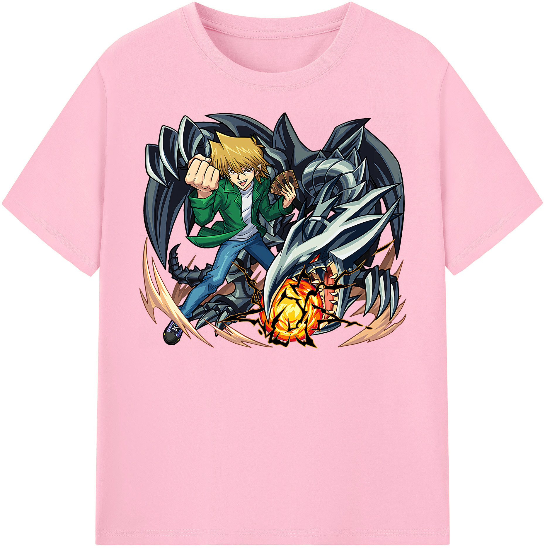 （画像用） 遊☆戯☆王 Yu-Gi-Oh! 綿100％半袖Tシャツ（フロントプリント）