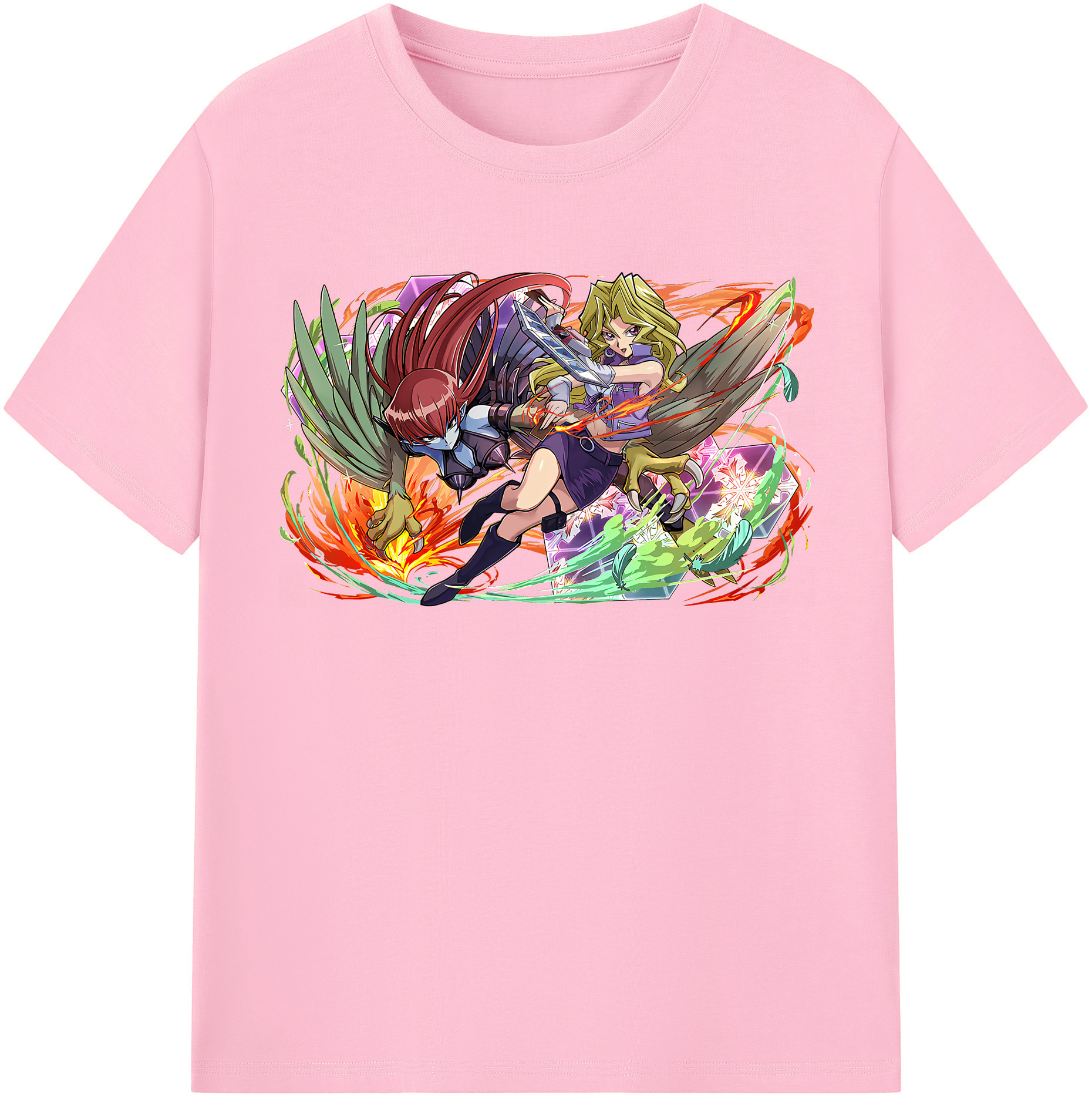（画像用） 遊☆戯☆王 Yu-Gi-Oh! 綿100％半袖Tシャツ（フロントプリント）