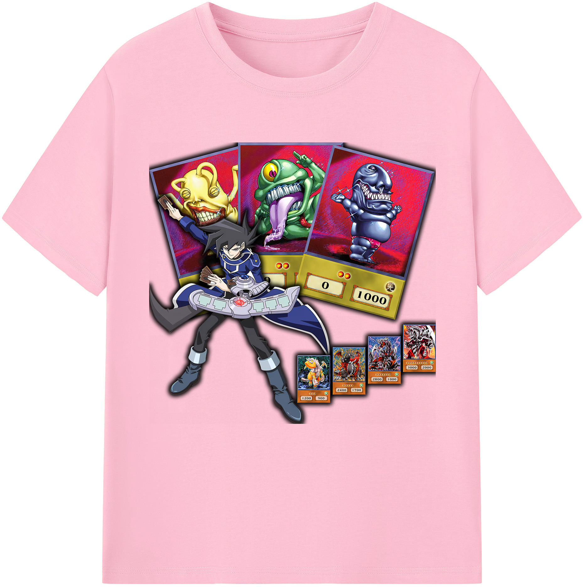 （画像用） 遊☆戯☆王 Yu-Gi-Oh! 綿100％半袖Tシャツ（フロントプリント）