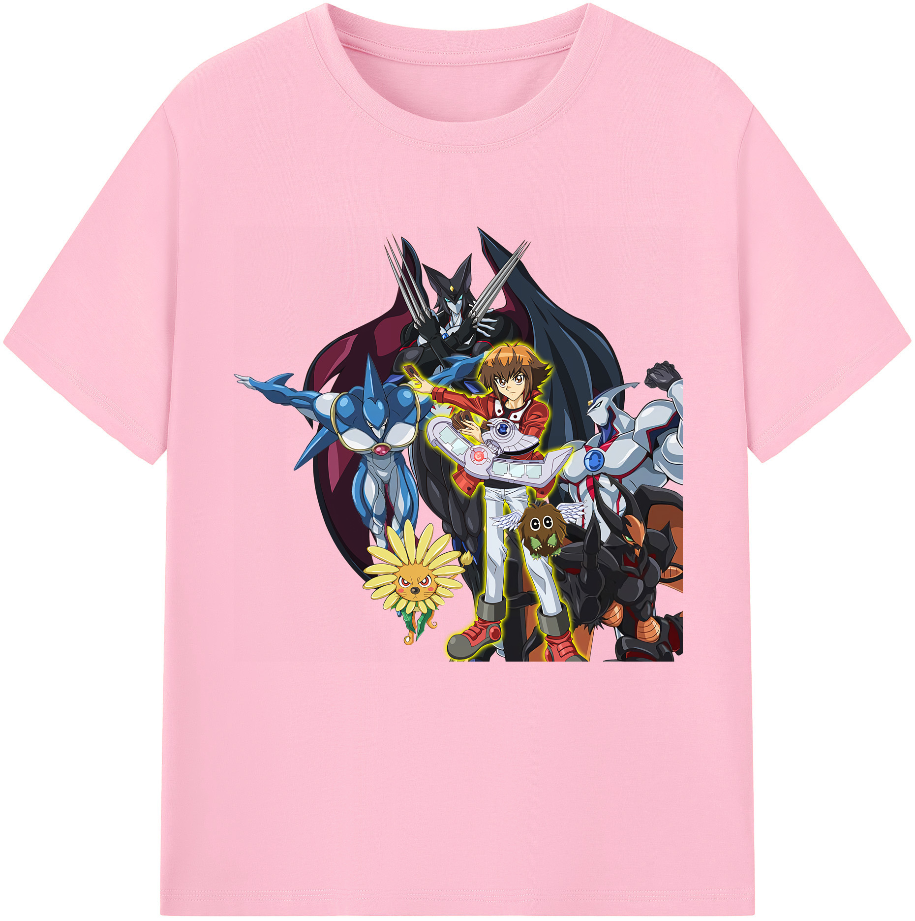 （画像用） 遊☆戯☆王 Yu-Gi-Oh! 綿100％半袖Tシャツ（フロントプリント）