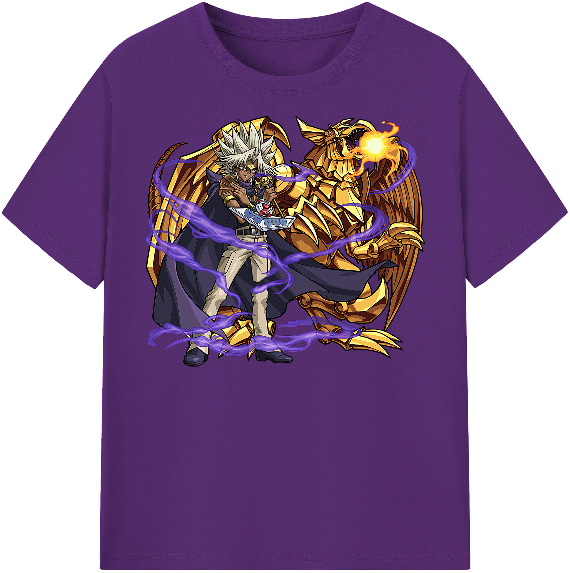 （画像用） 遊☆戯☆王 Yu-Gi-Oh! 綿100％半袖Tシャツ（フロントプリント）