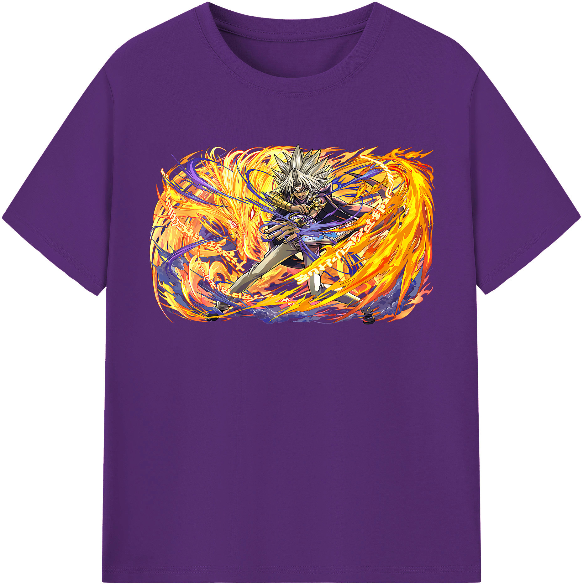 （画像用） 遊☆戯☆王 Yu-Gi-Oh! 綿100％半袖Tシャツ（フロントプリント）