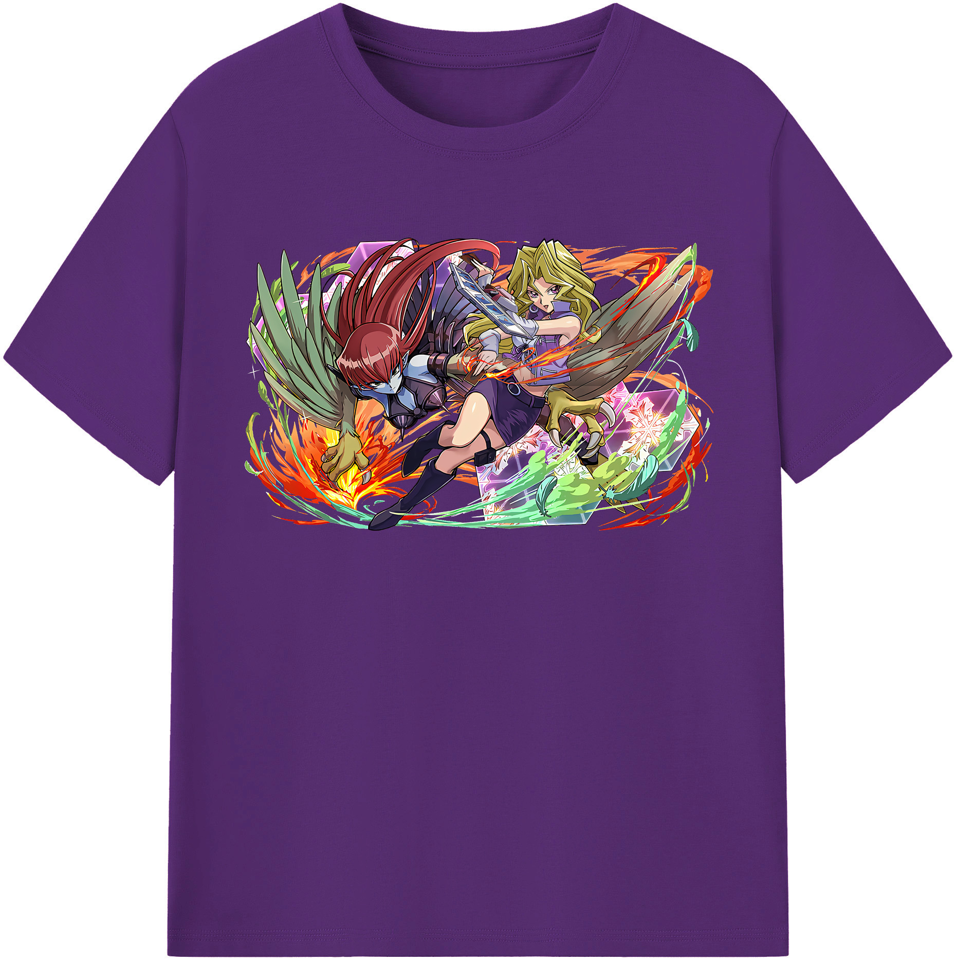（画像用） 遊☆戯☆王 Yu-Gi-Oh! 綿100％半袖Tシャツ（フロントプリント）