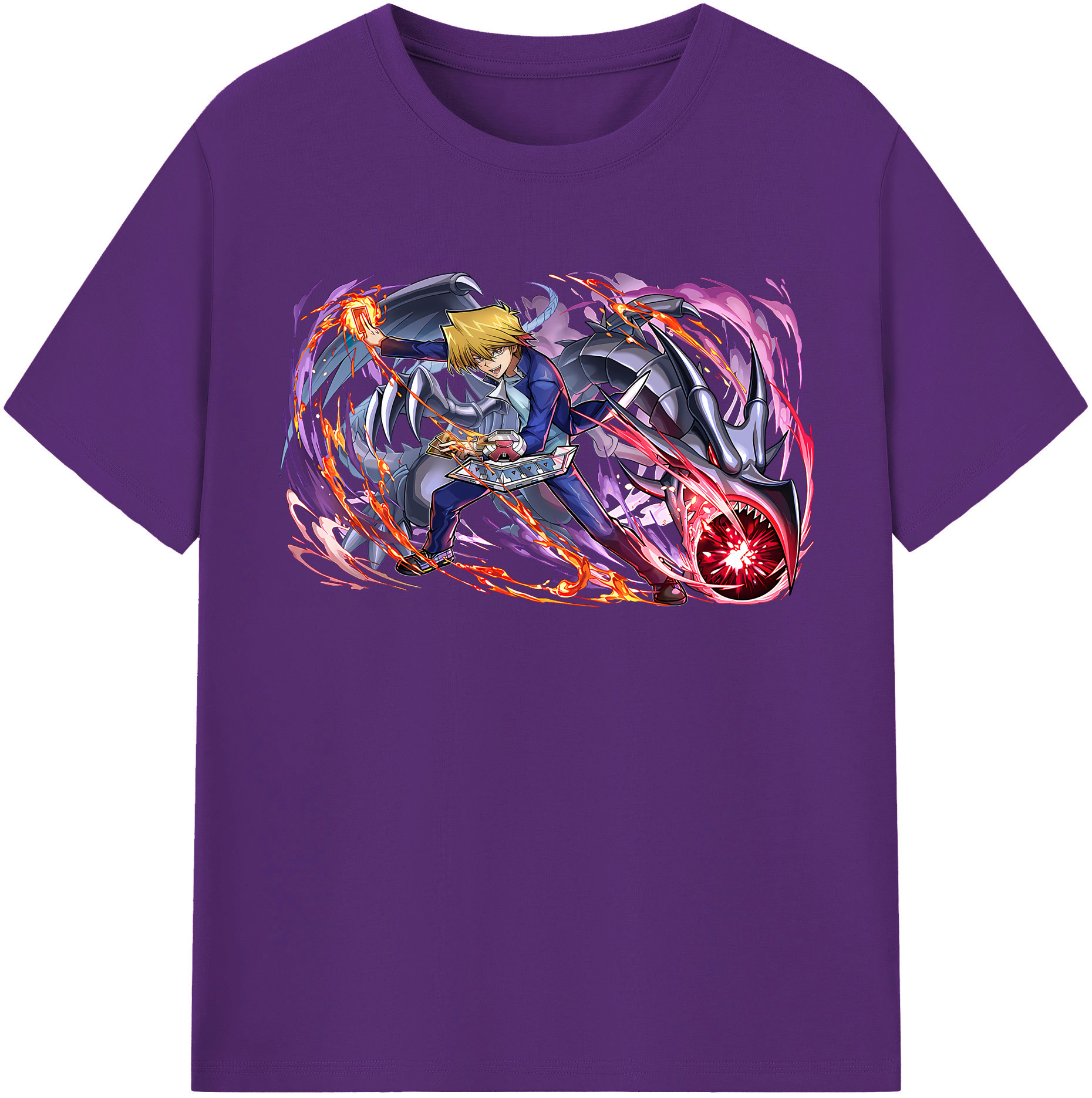 （画像用） 遊☆戯☆王 Yu-Gi-Oh! 綿100％半袖Tシャツ（フロントプリント）