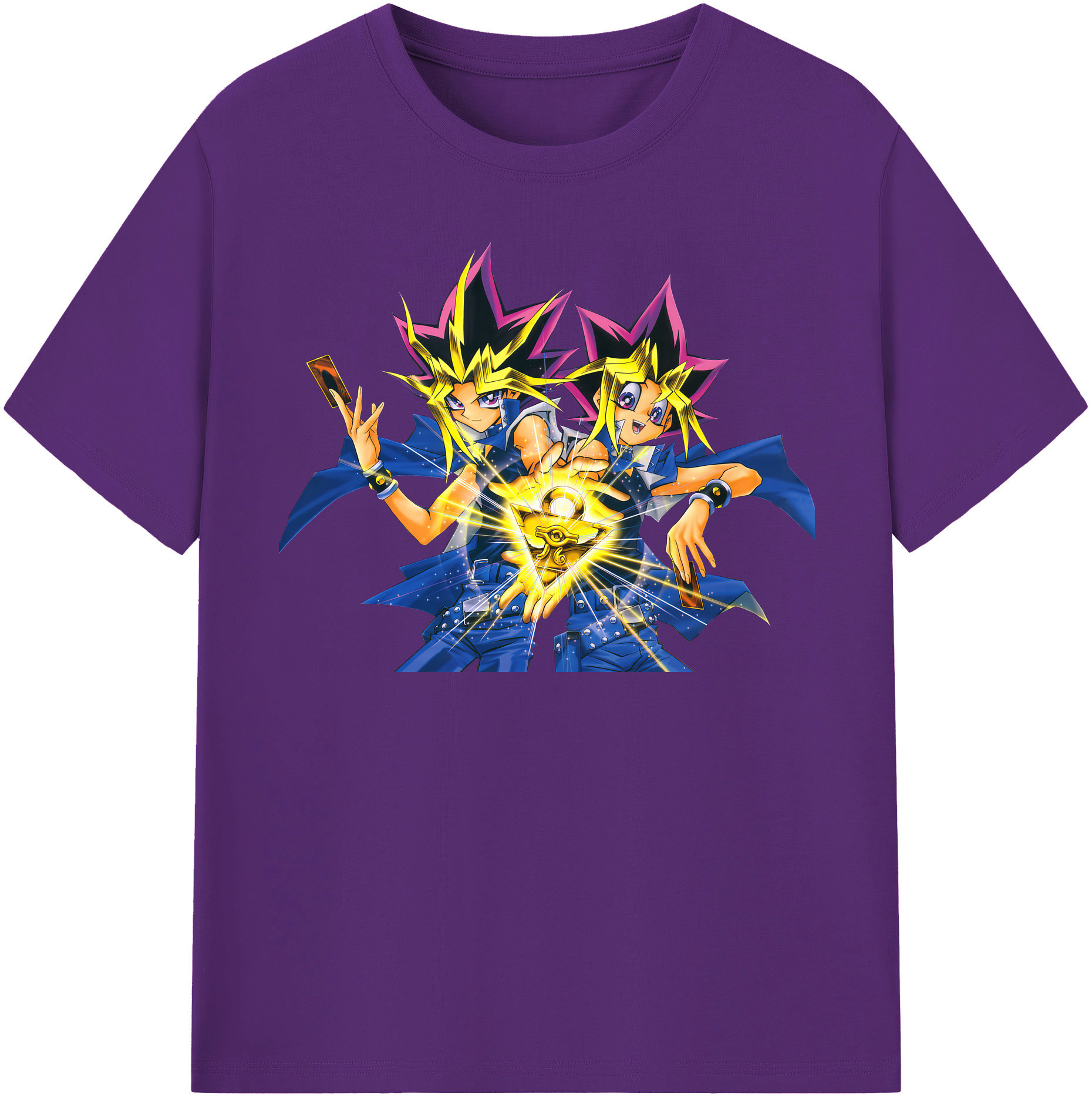 （画像用） 遊☆戯☆王 Yu-Gi-Oh! 綿100％半袖Tシャツ（フロントプリント）