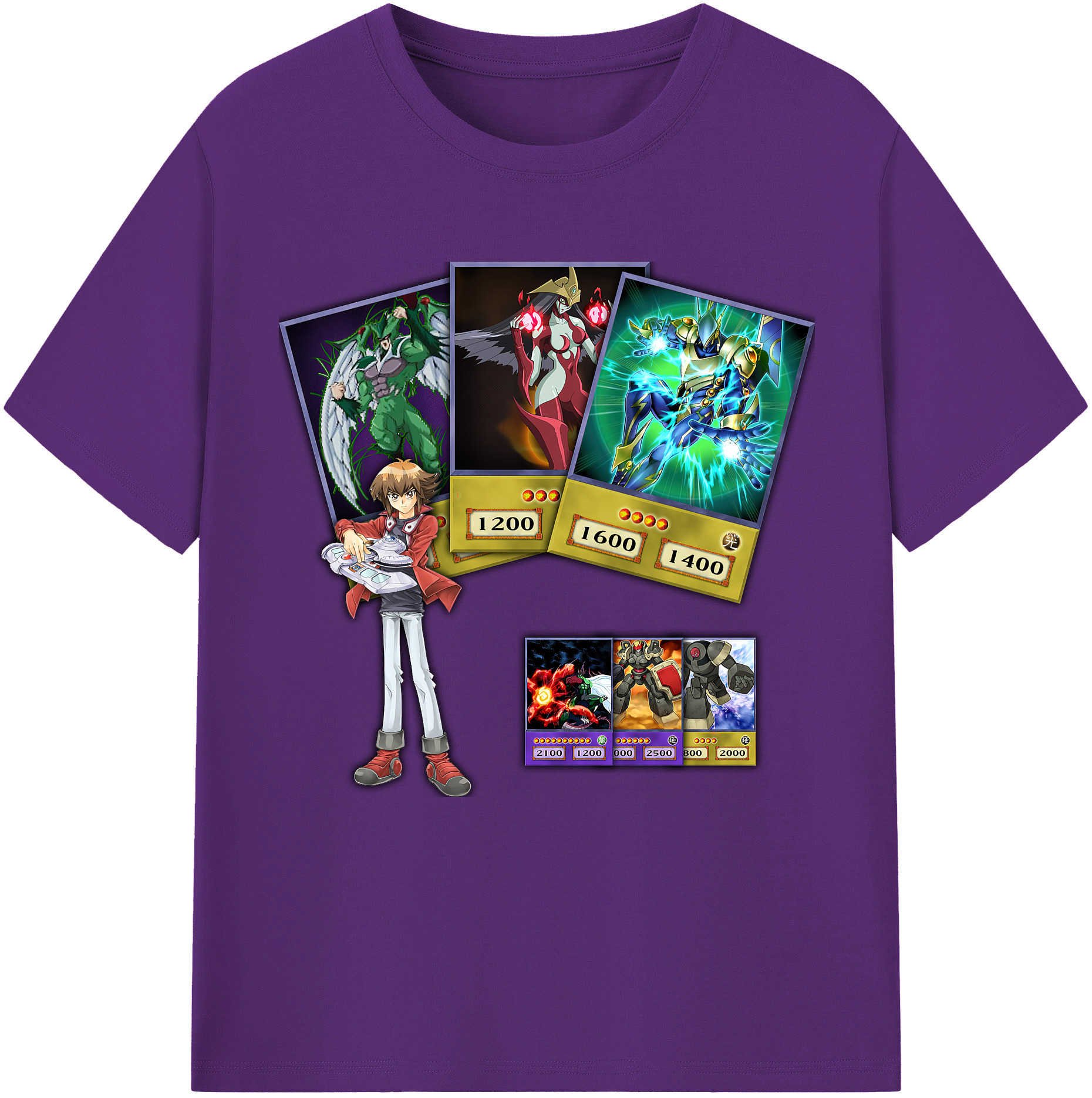 （画像用） 遊☆戯☆王 Yu-Gi-Oh! 綿100％半袖Tシャツ（フロントプリント）