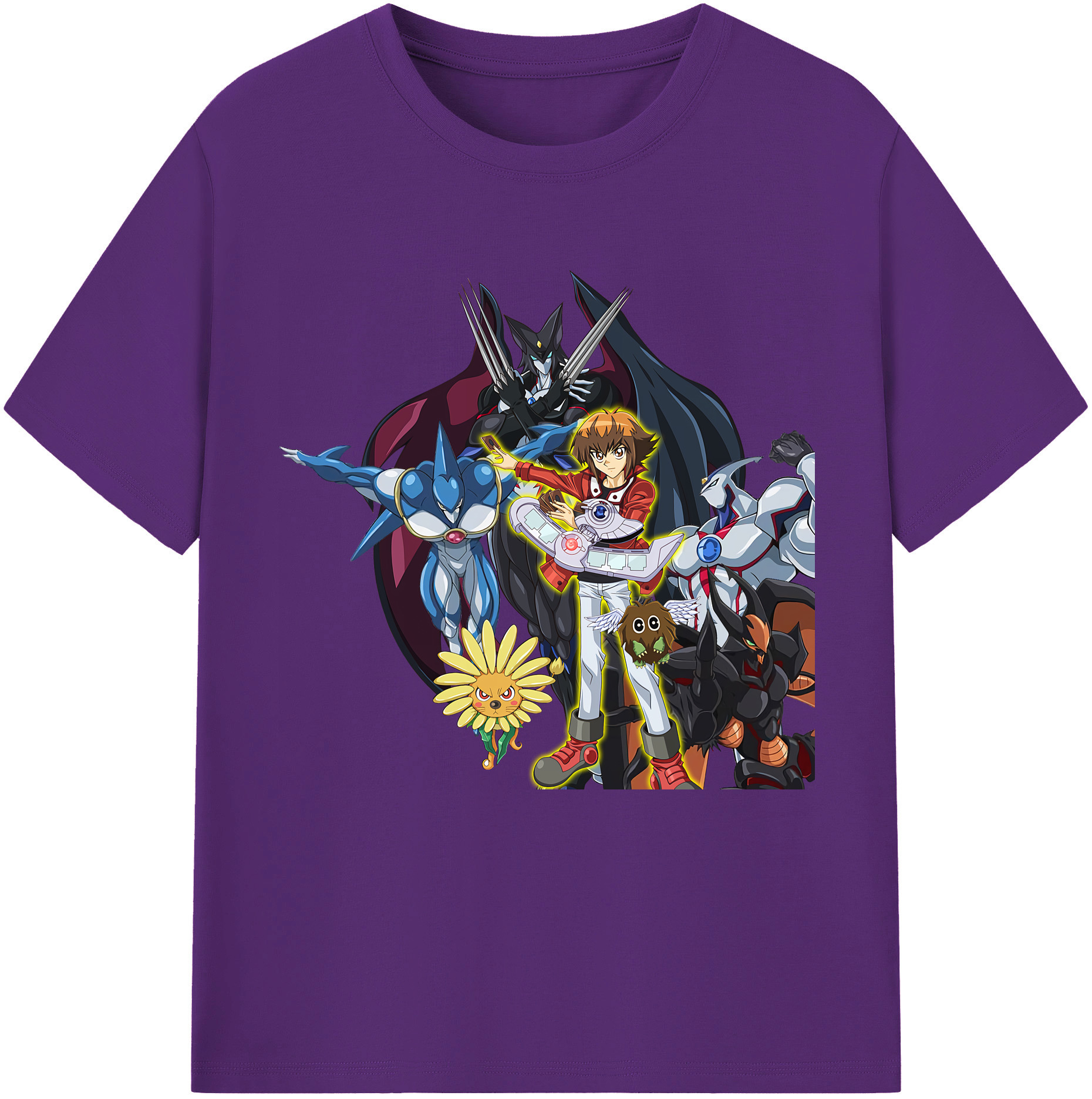 （画像用） 遊☆戯☆王 Yu-Gi-Oh! 綿100％半袖Tシャツ（フロントプリント）