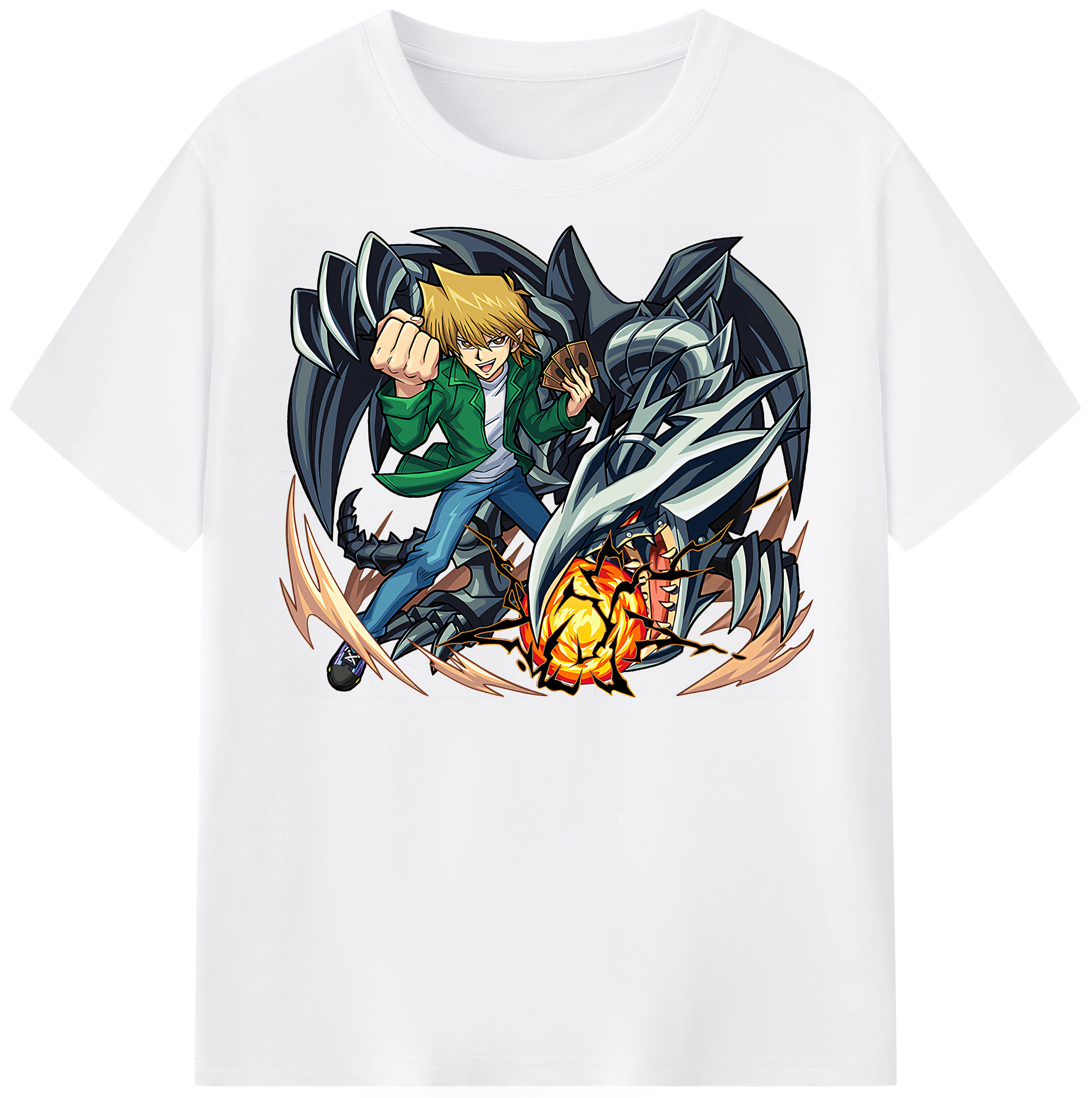 （画像用） 遊☆戯☆王 Yu-Gi-Oh! 綿100％半袖Tシャツ（フロントプリント）